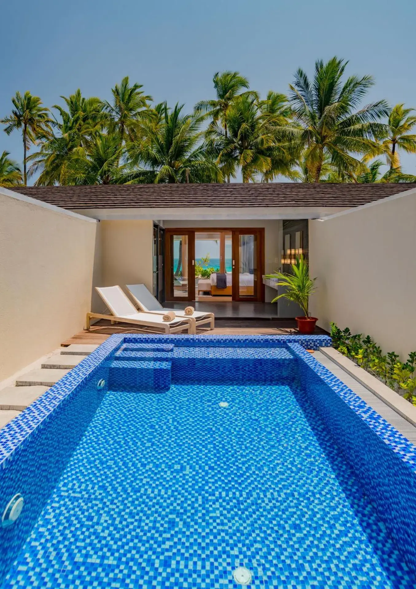 Beach Pool Villa - single occupancy in Fiyavalhu Resort Maldives Beach Pool Villa - single occupancy in Fiyavalhu Resort Maldives