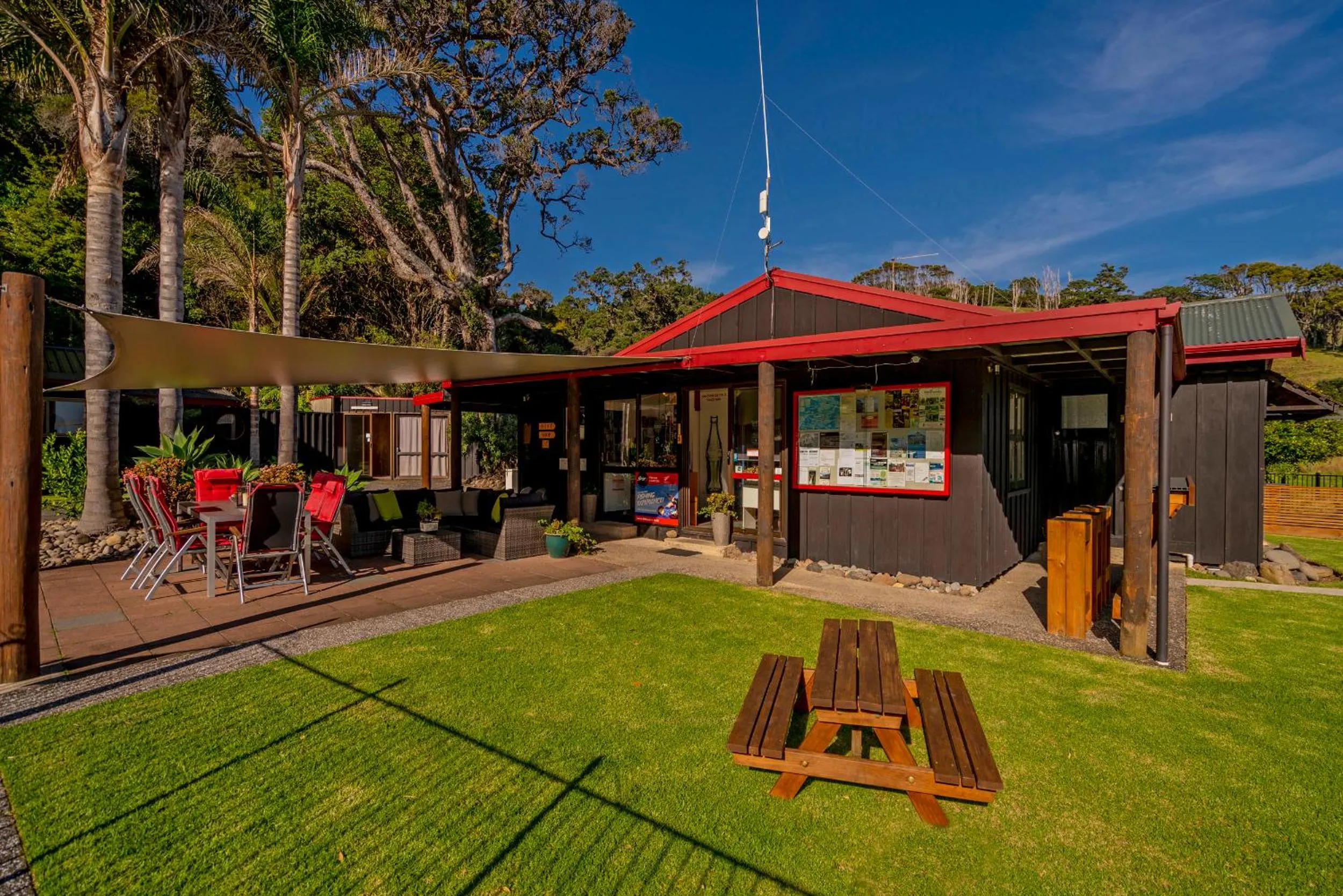 Patio in Anglers Lodge