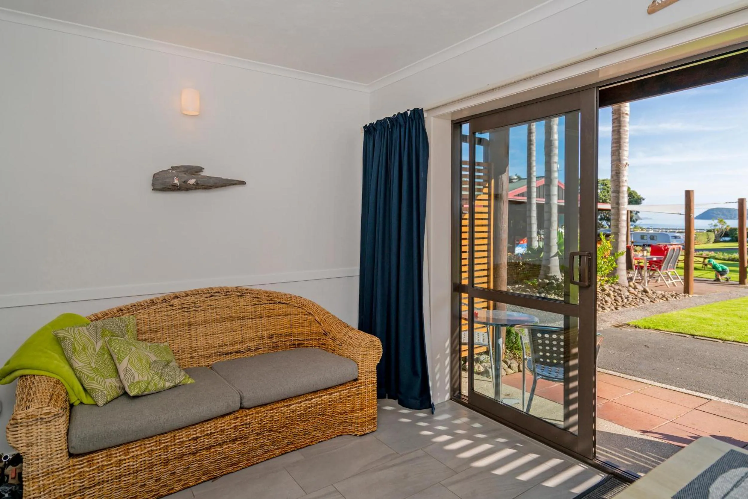 Seating area in Anglers Lodge