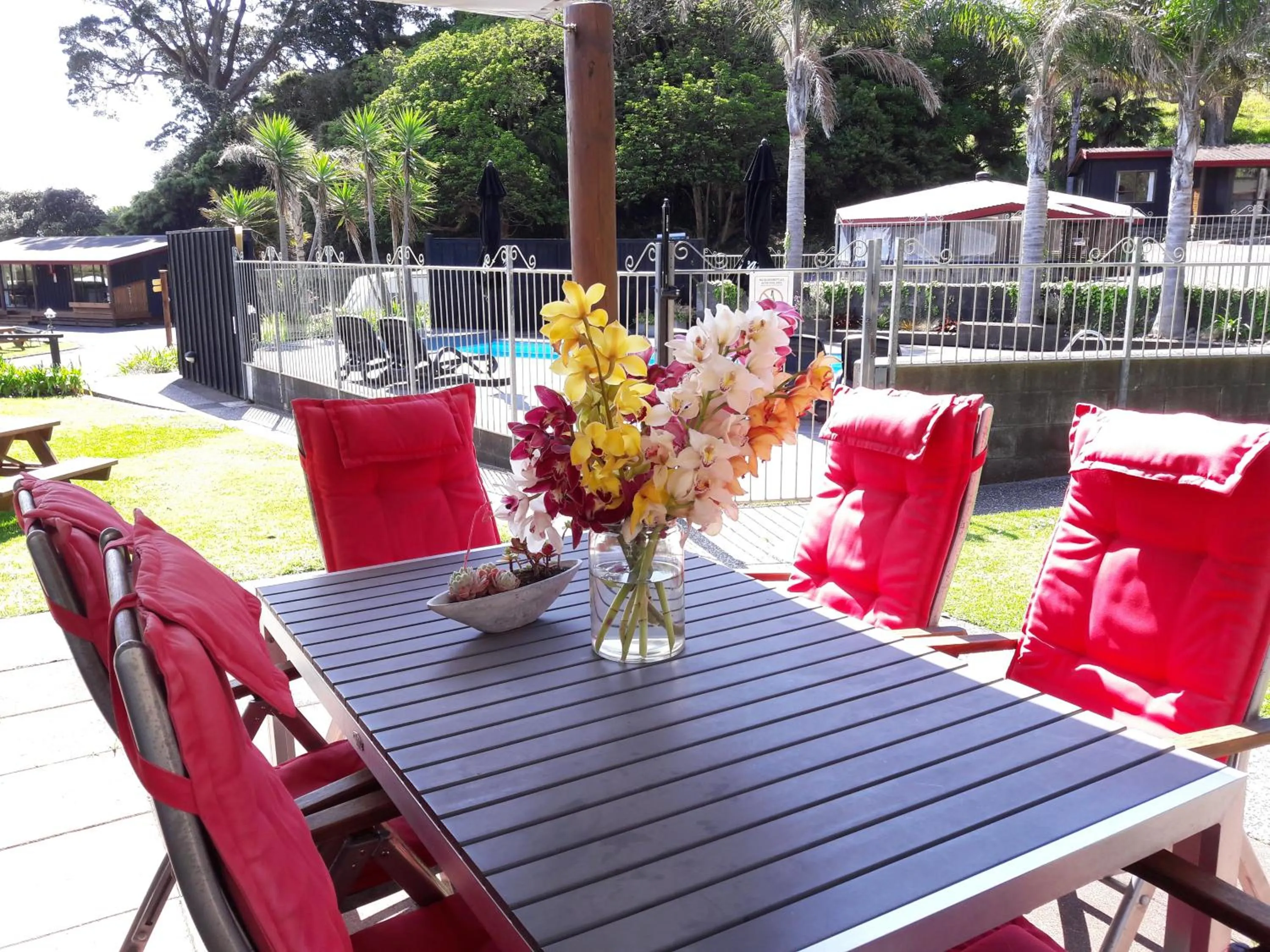 Patio in Anglers Lodge