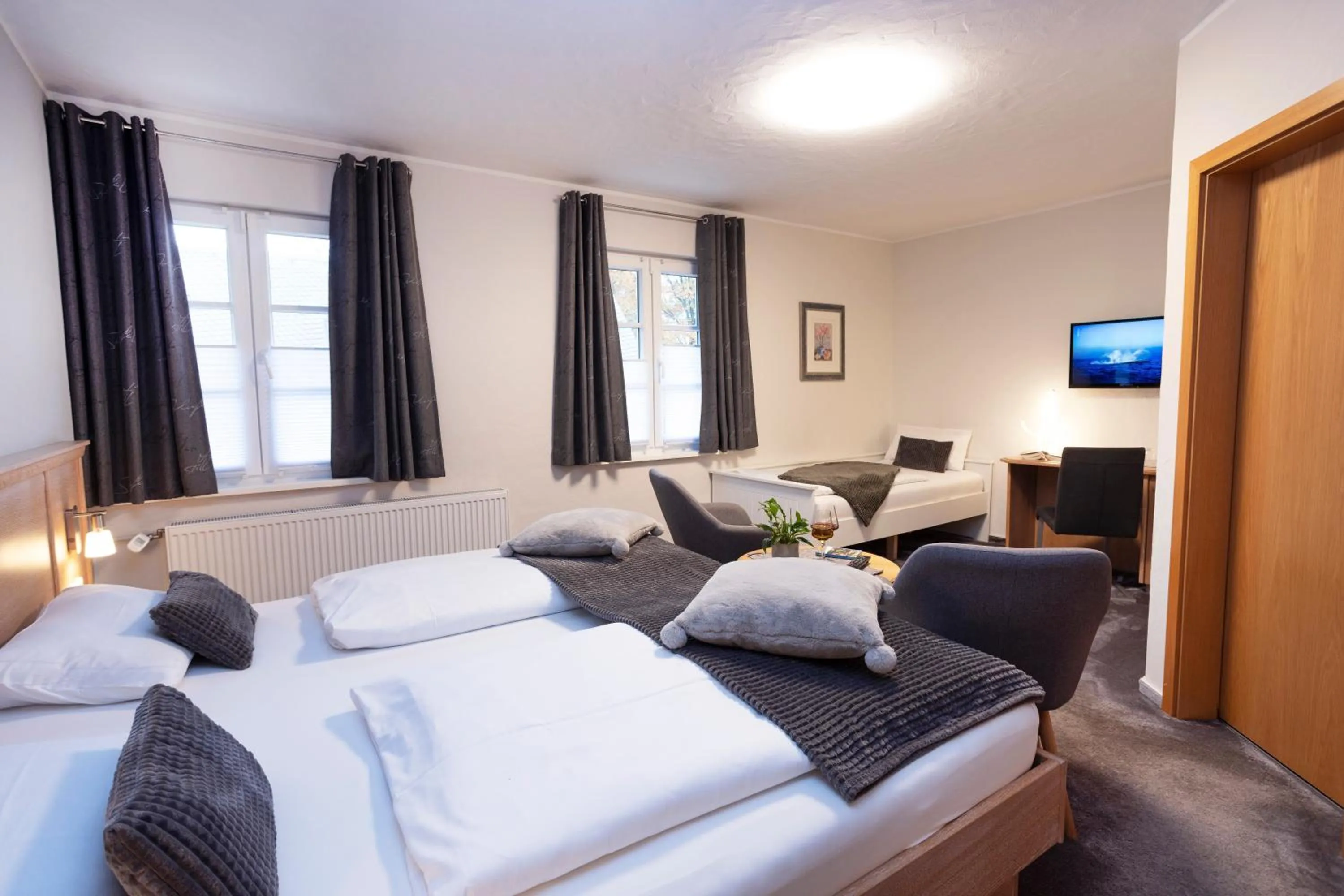 Bed in Hotel Forsthaus