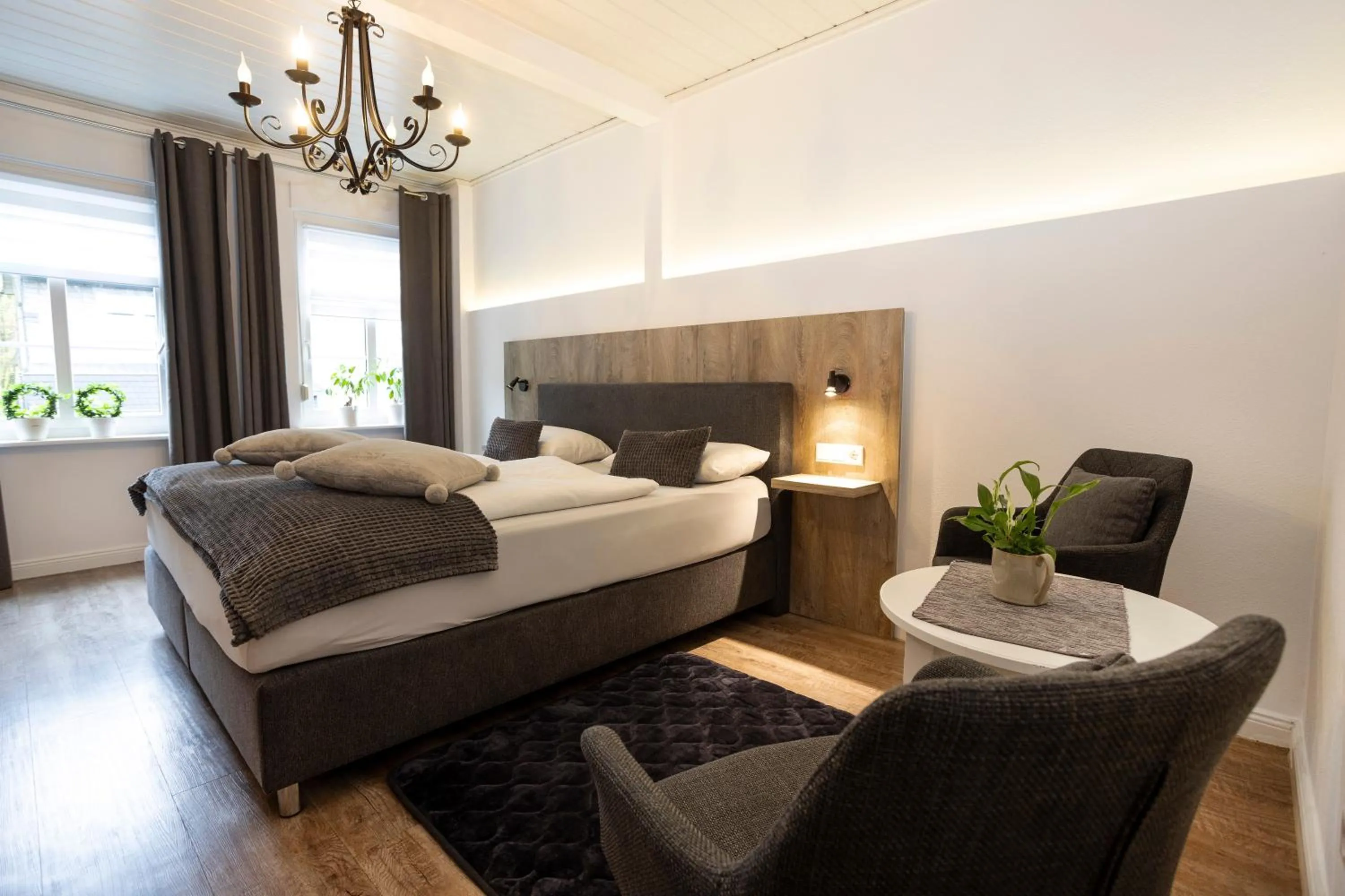 Bed in Hotel Forsthaus