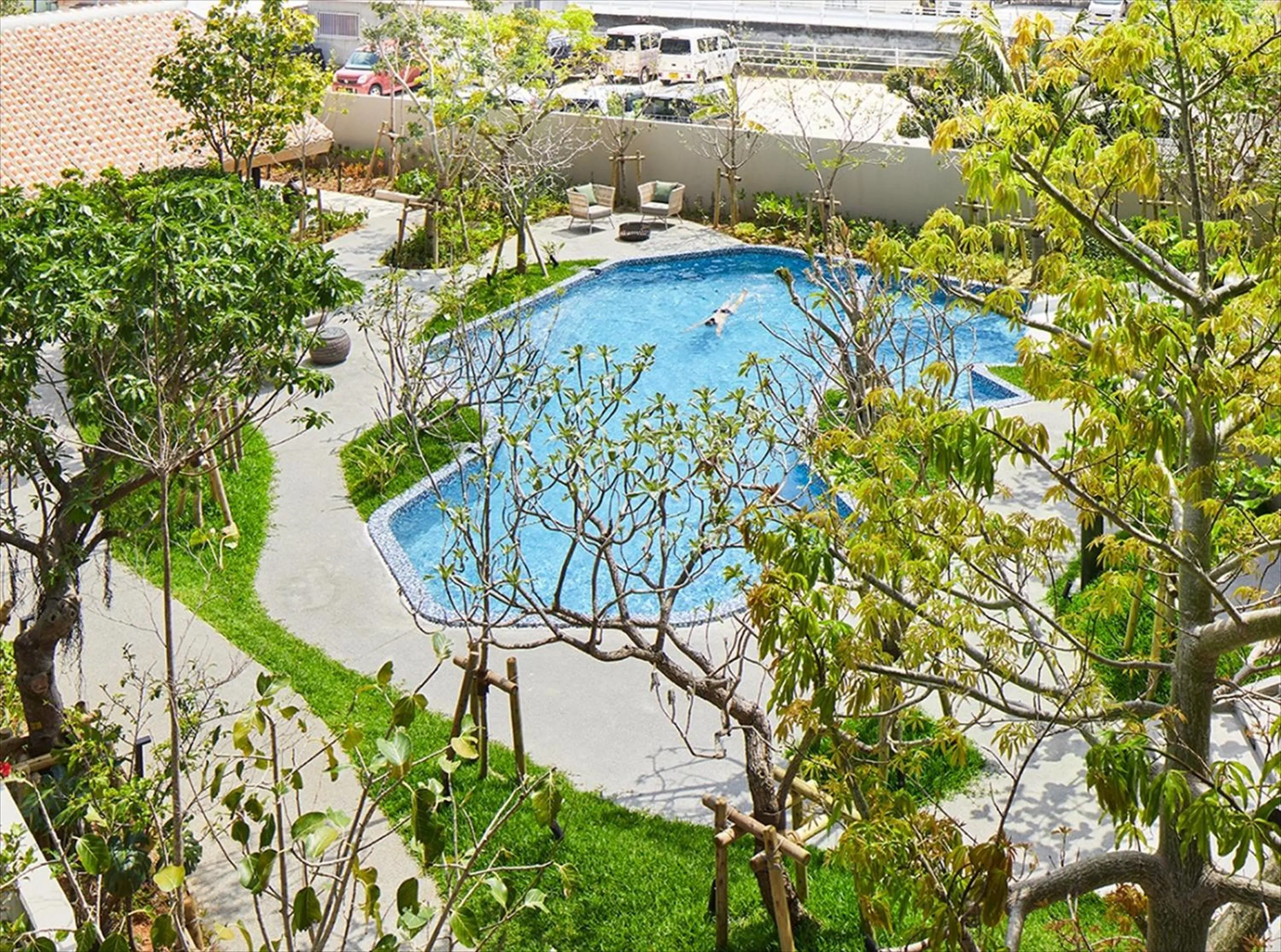 Swimming pool in HOTEL STRATA NAHA