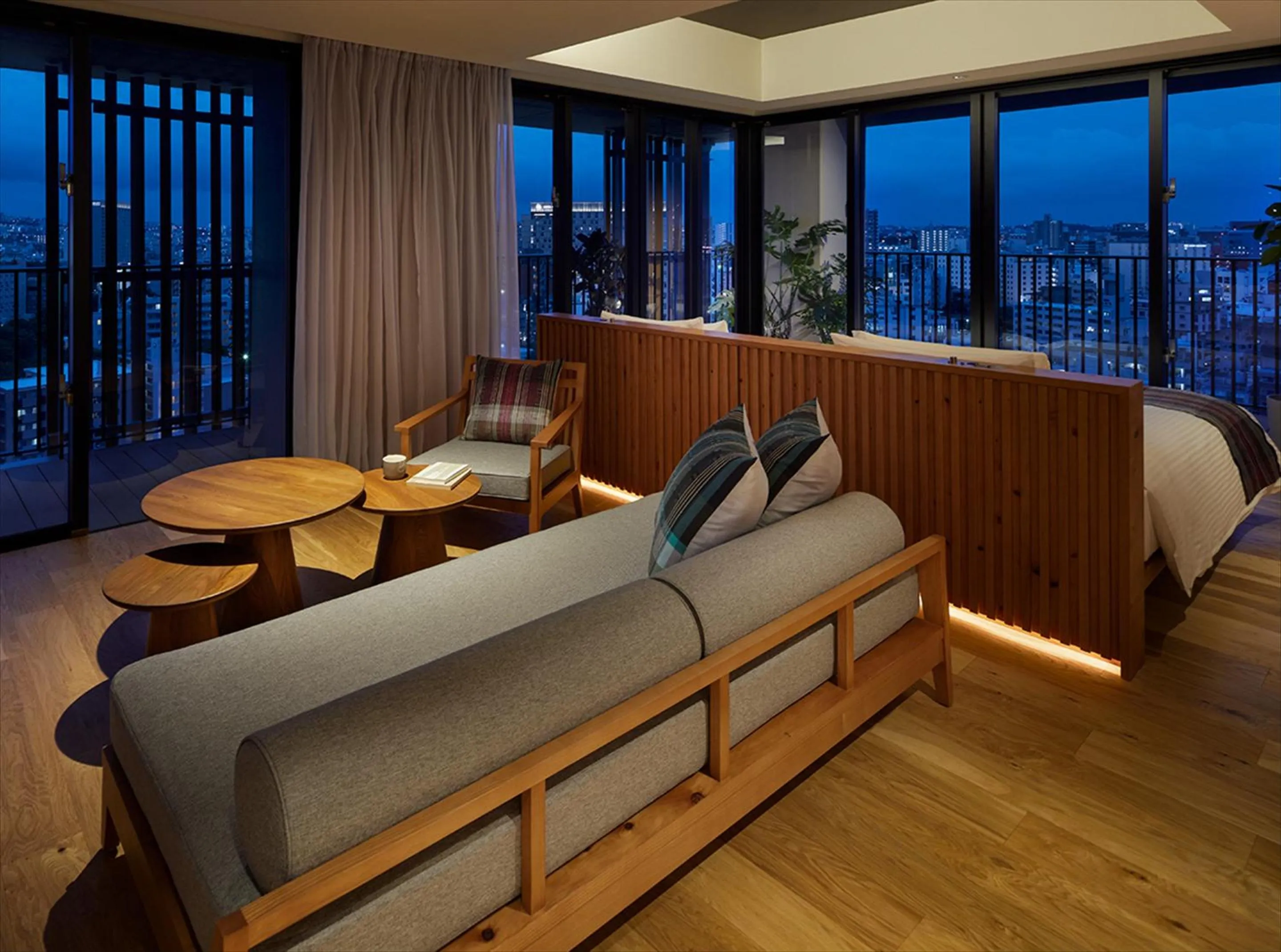 Living room in HOTEL STRATA NAHA