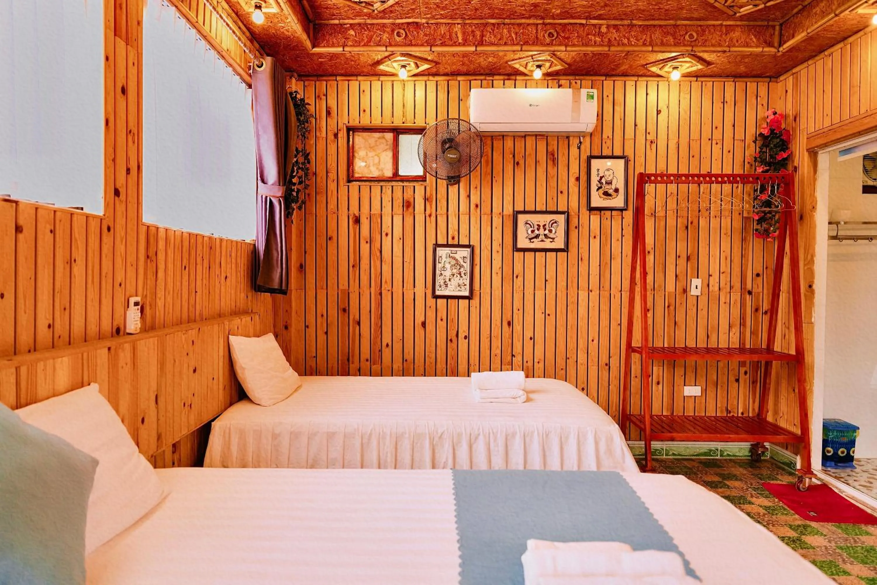 Bed in Hang Mua Bamboo Homestay Ninh Binh