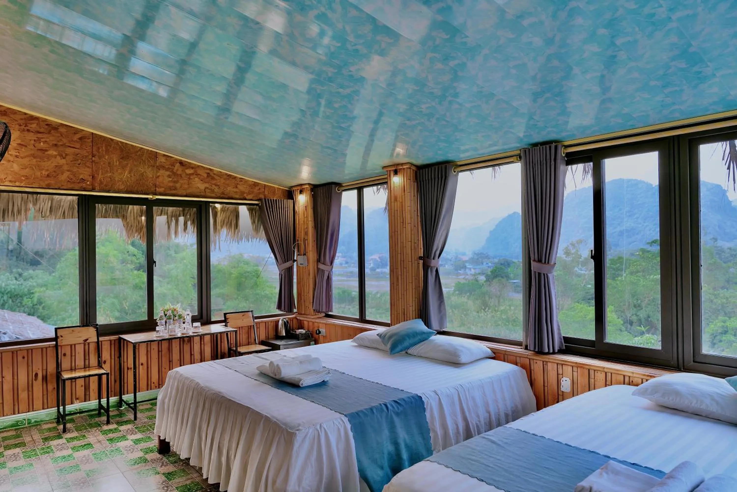 Bed in Hang Mua Bamboo Homestay Ninh Binh