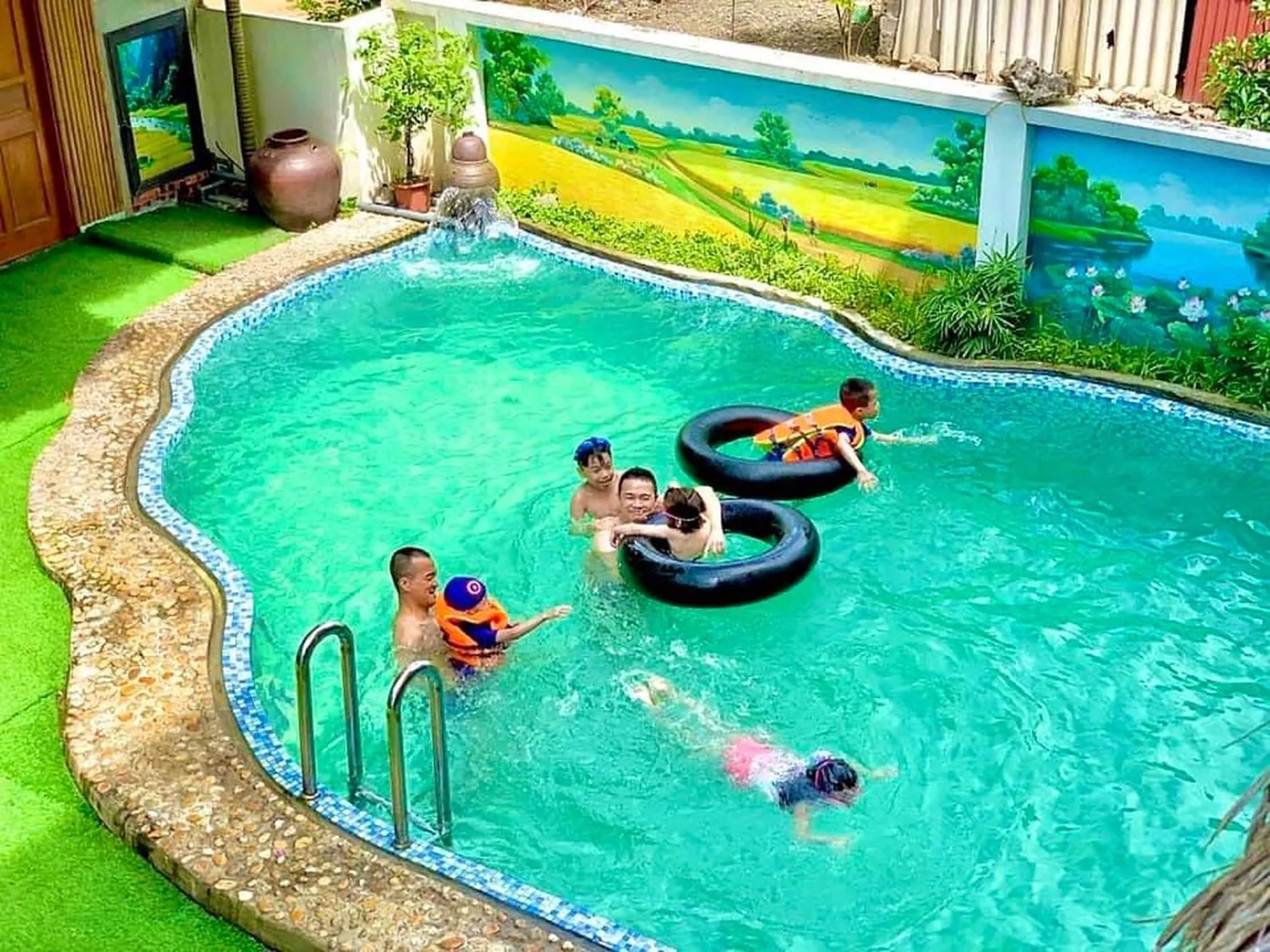 Swimming pool in Hang Mua Bamboo Homestay Ninh Binh