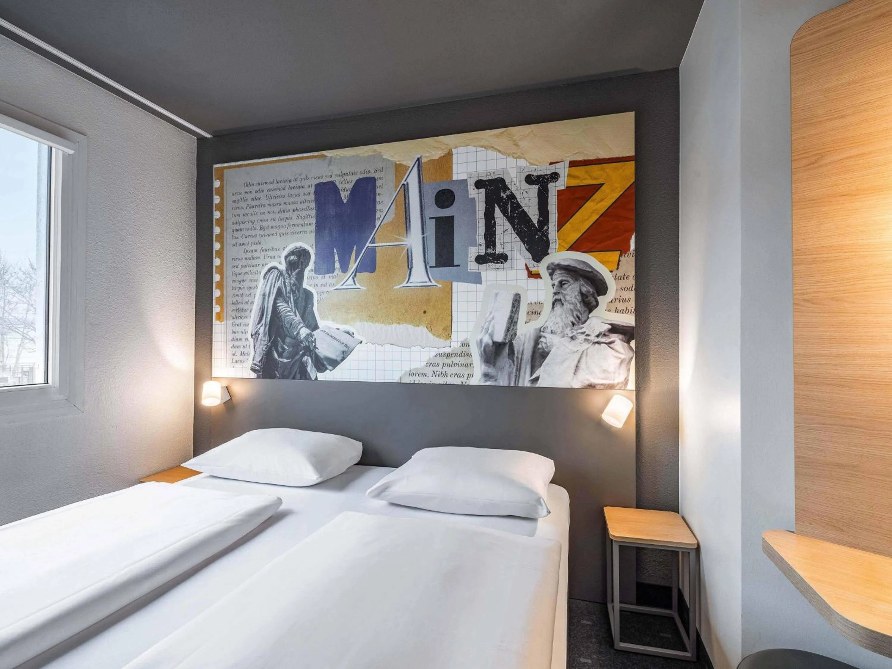 Photo of the whole room, Bed in B&B HOTEL Mainz-Süd