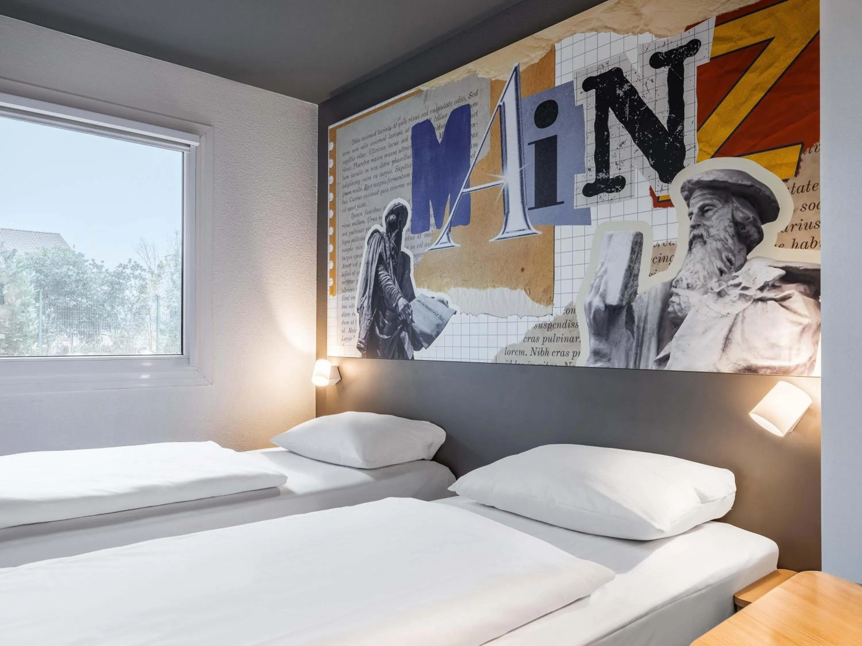 Photo of the whole room, Bed in B&B HOTEL Mainz-Süd