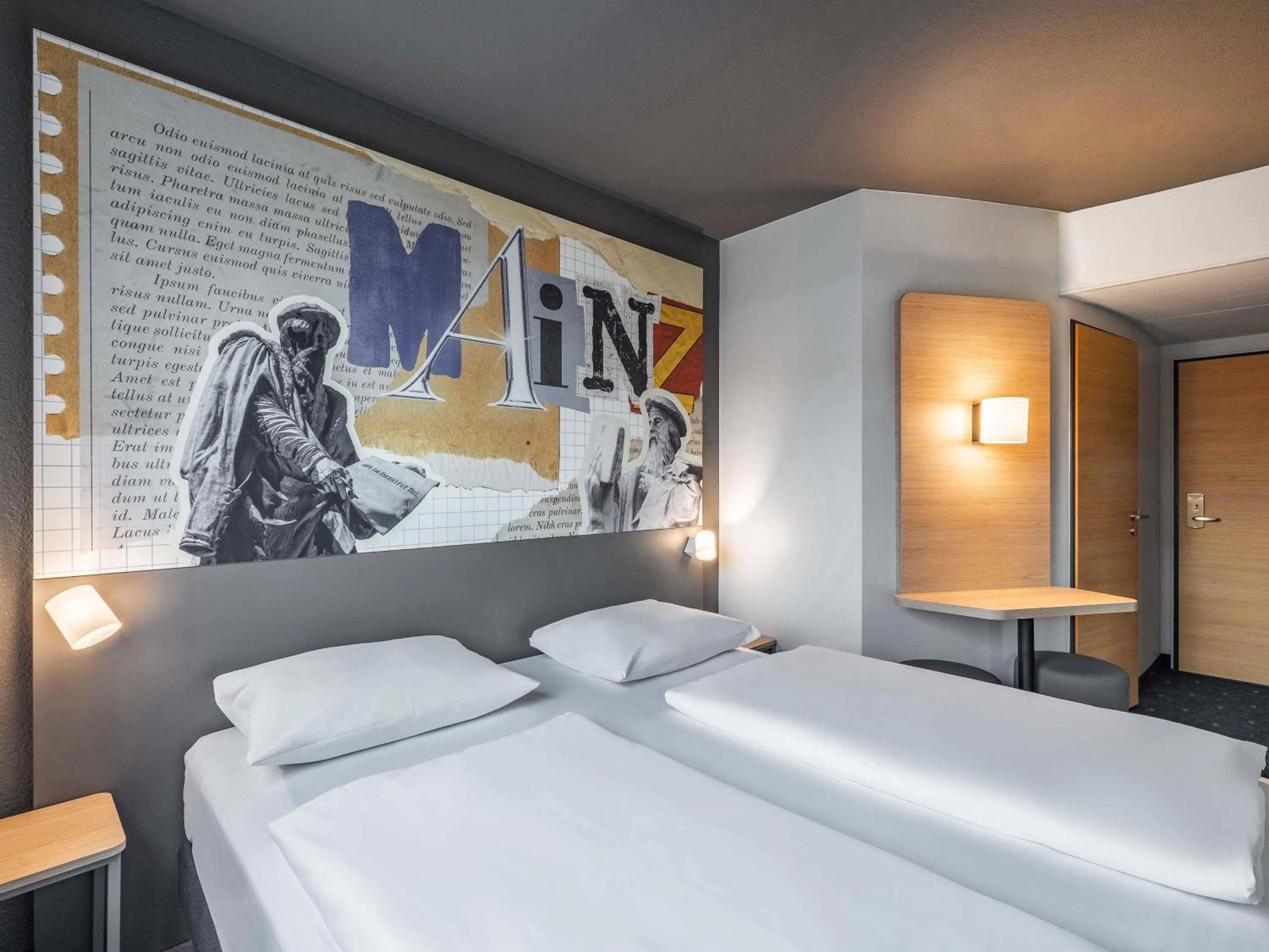 Photo of the whole room, Bed in B&B HOTEL Mainz-Süd