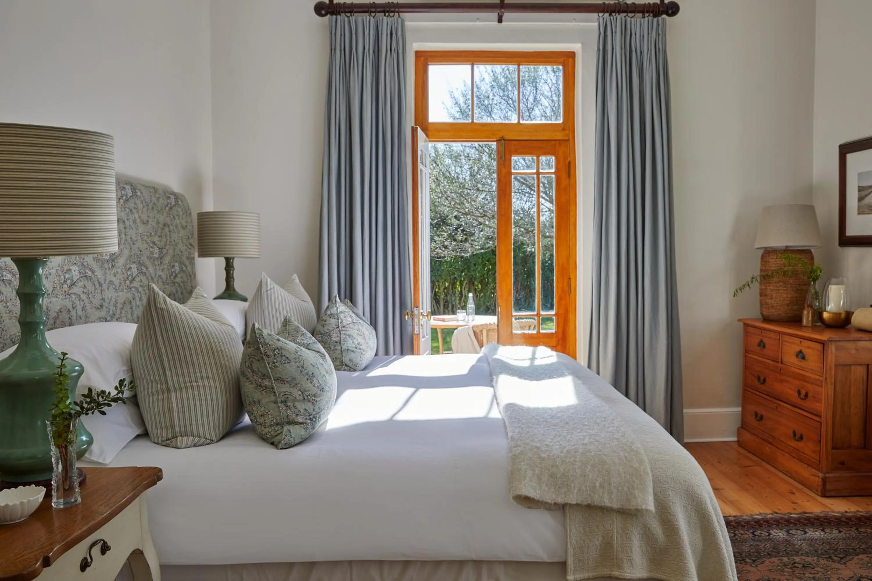 Bedroom, Bed in Kwandwe Private Game Reserve - Uplands Homestead