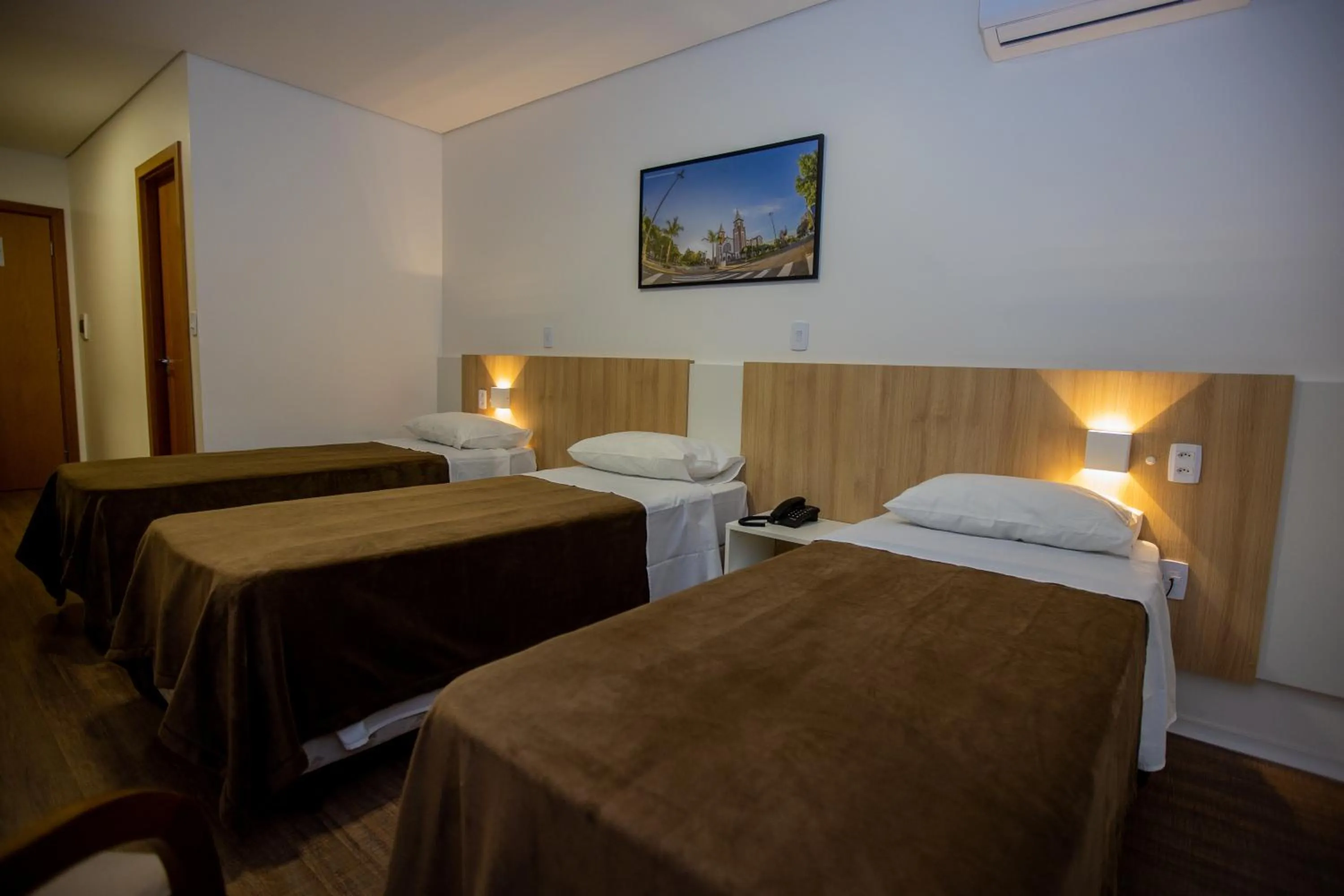 Bed in Tri Hotel Chapecó