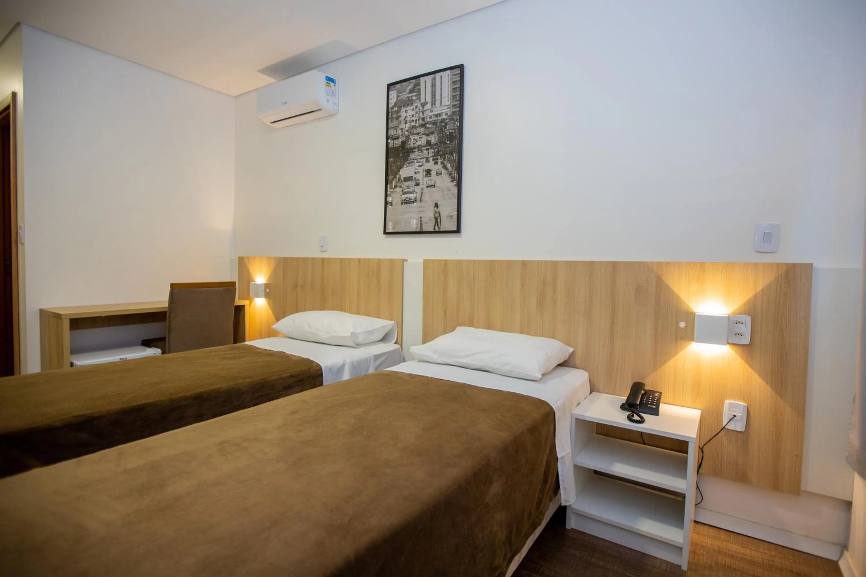 Bed in Tri Hotel Chapecó