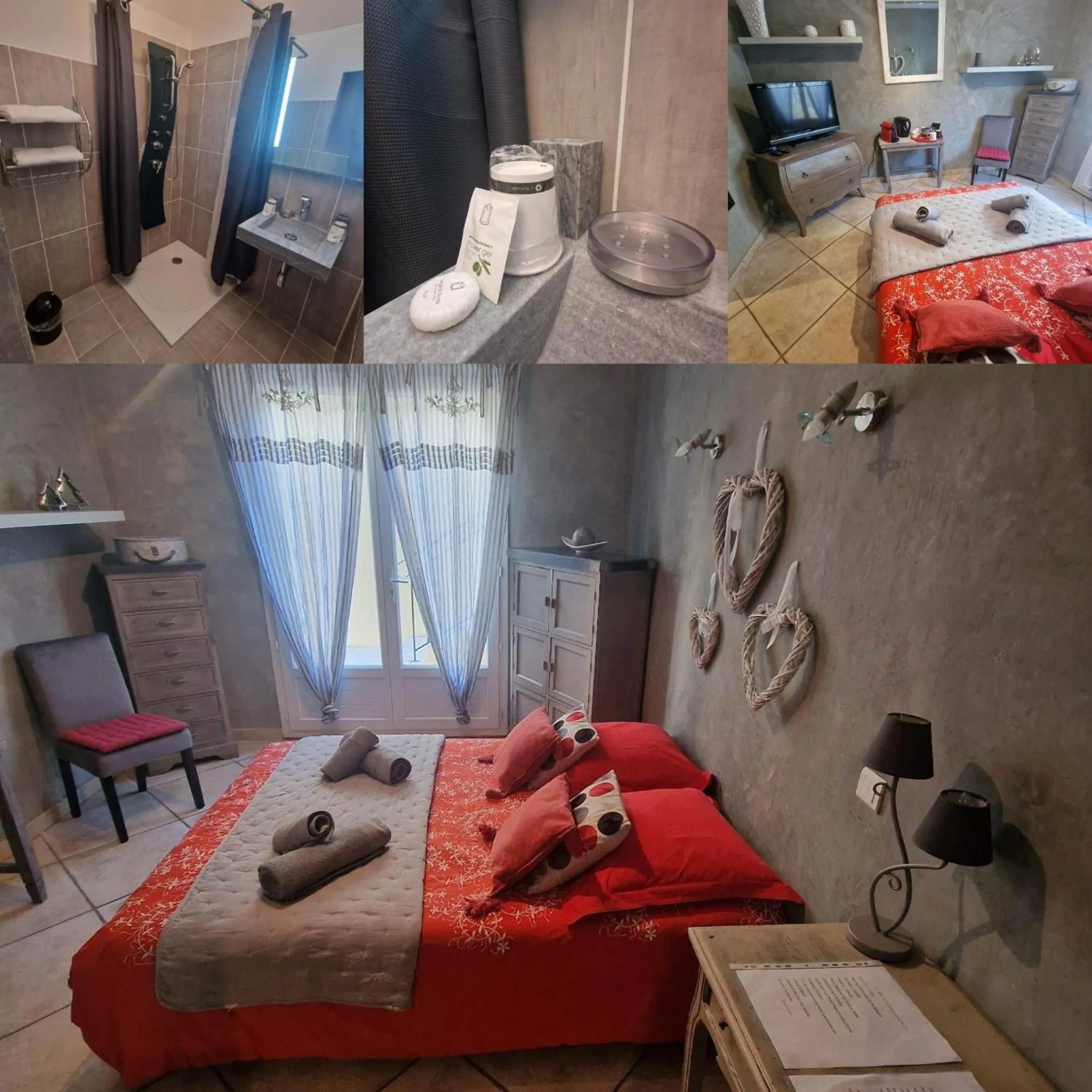 Bed in Villa fiora chambre