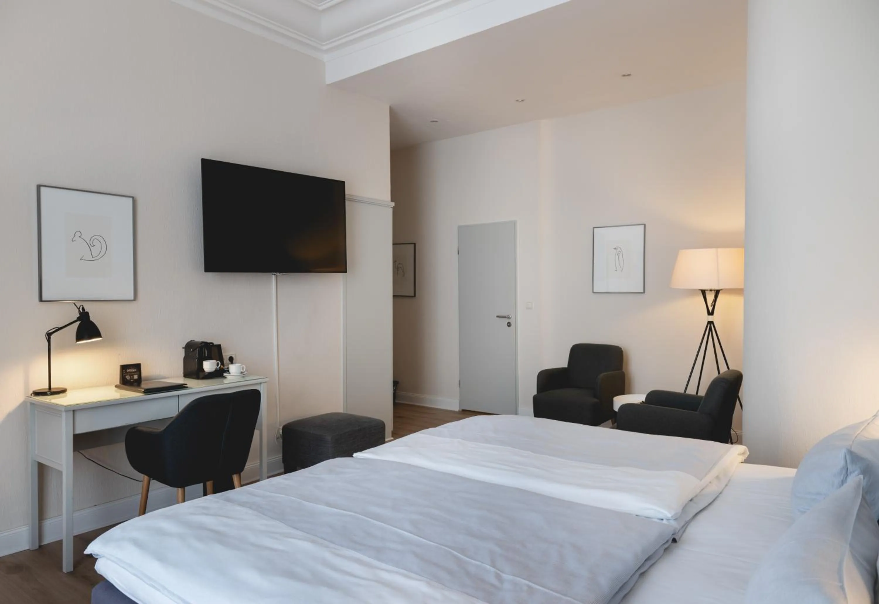 Bedroom, Bed in Rheinhotel Dreesen