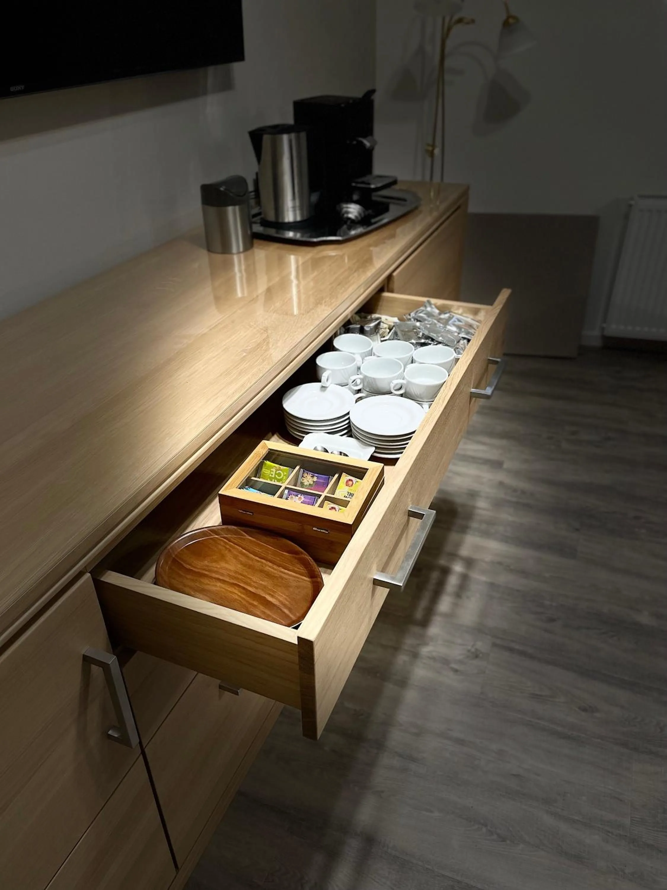 Coffee/tea facilities in Hotel-Restaurant Zum Onkel Jonathan