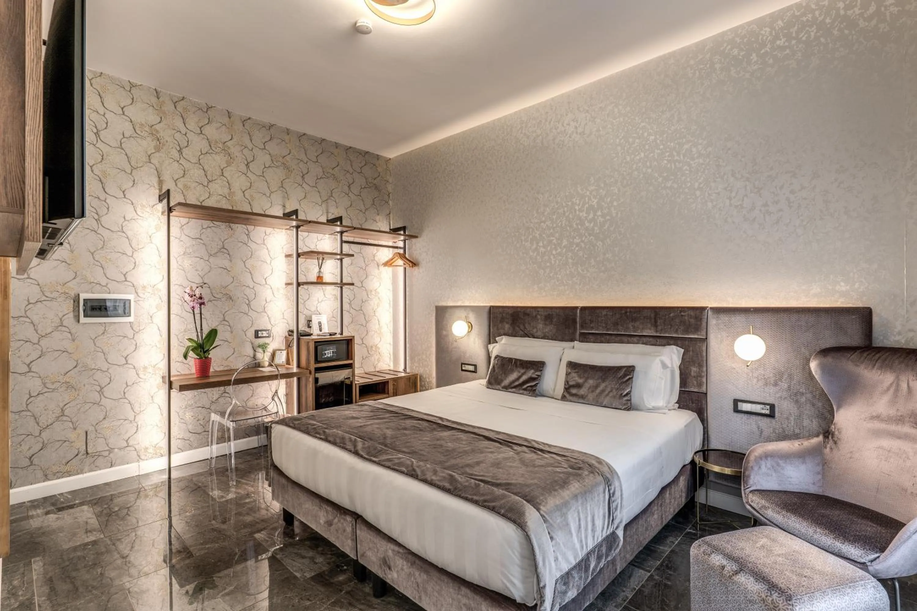 Bed in Apollo Boutique Hotel