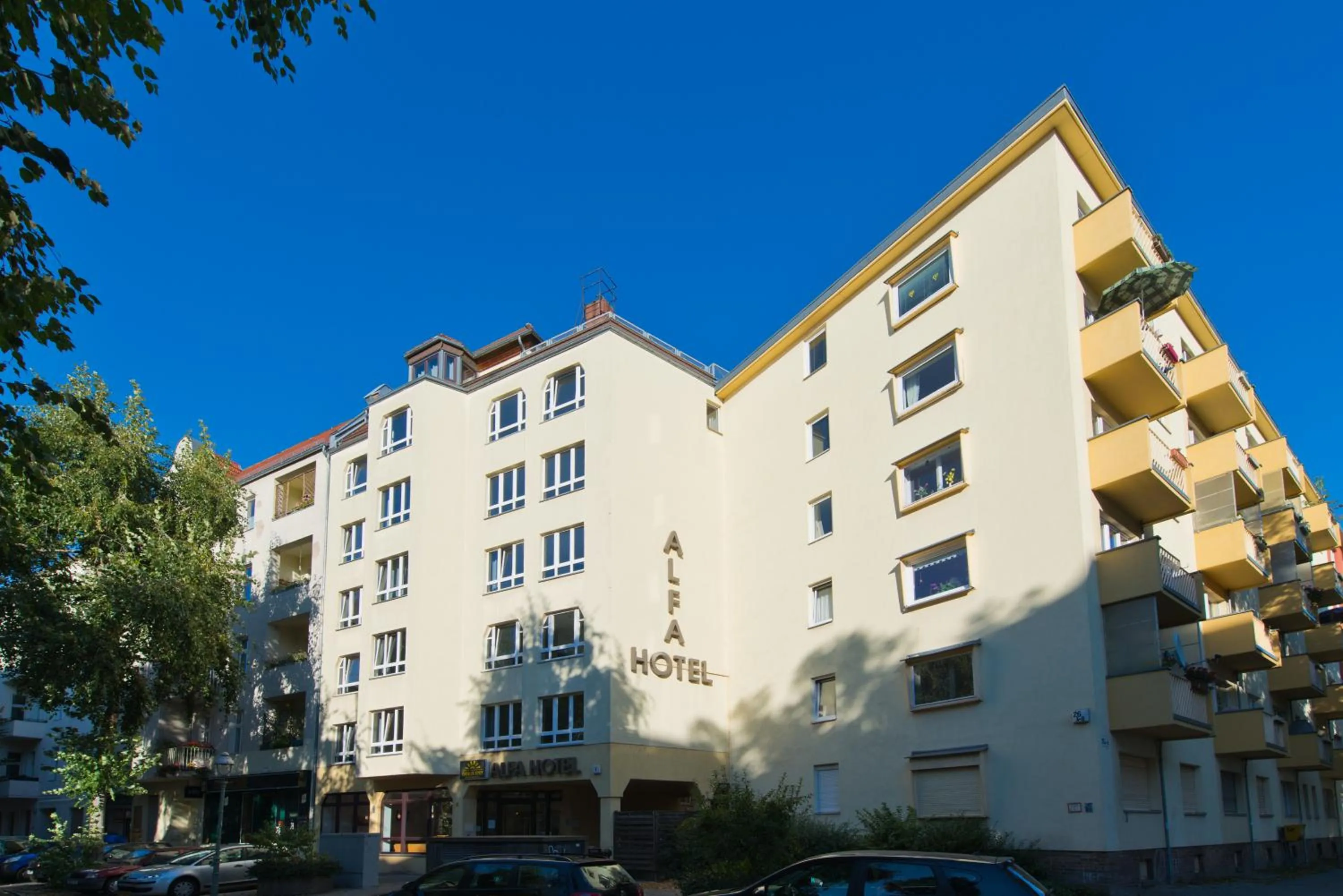 Facade/entrance in ALFA Hotel