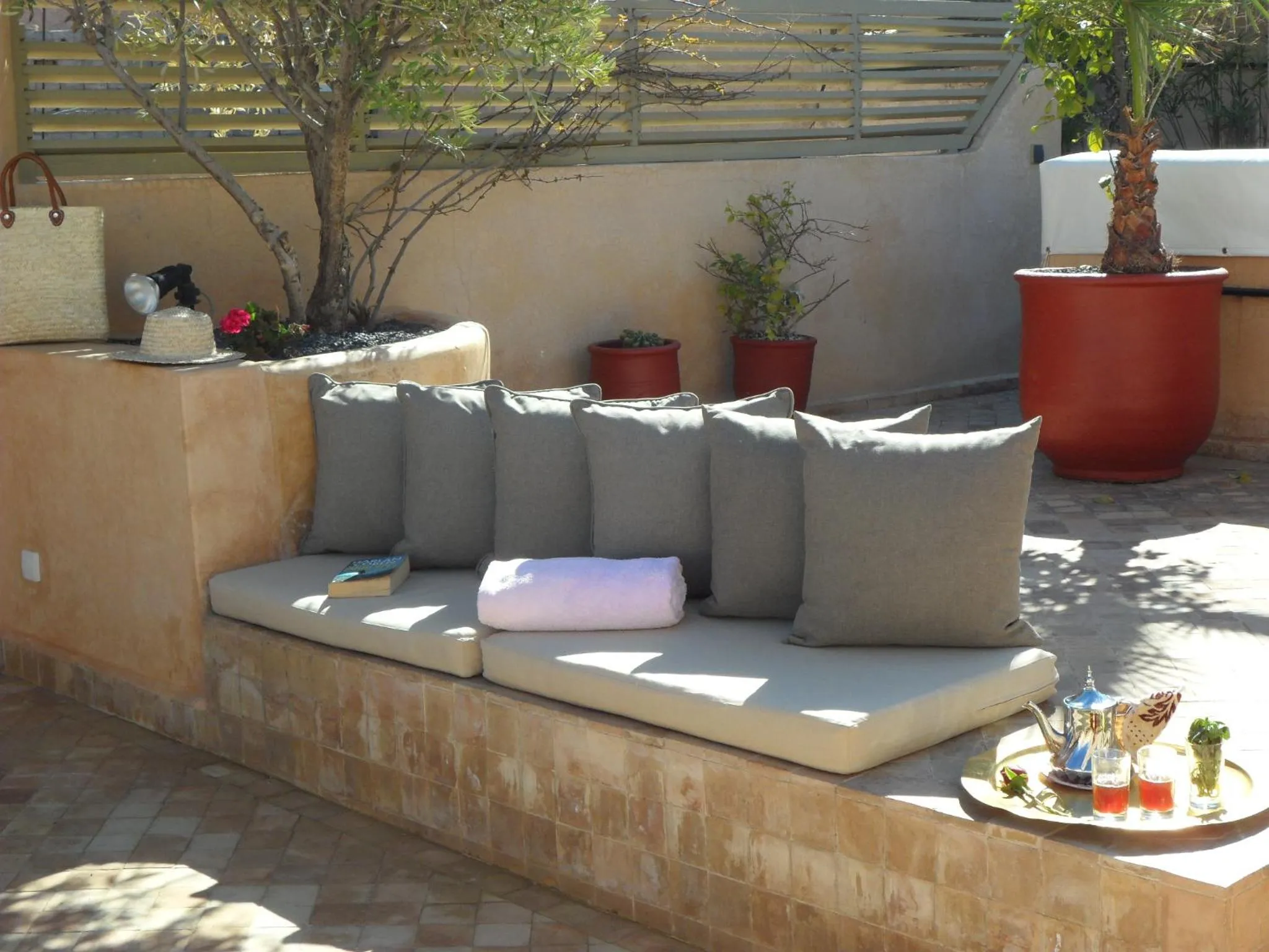 Patio in Riad et Spa Misria Les Oliviers