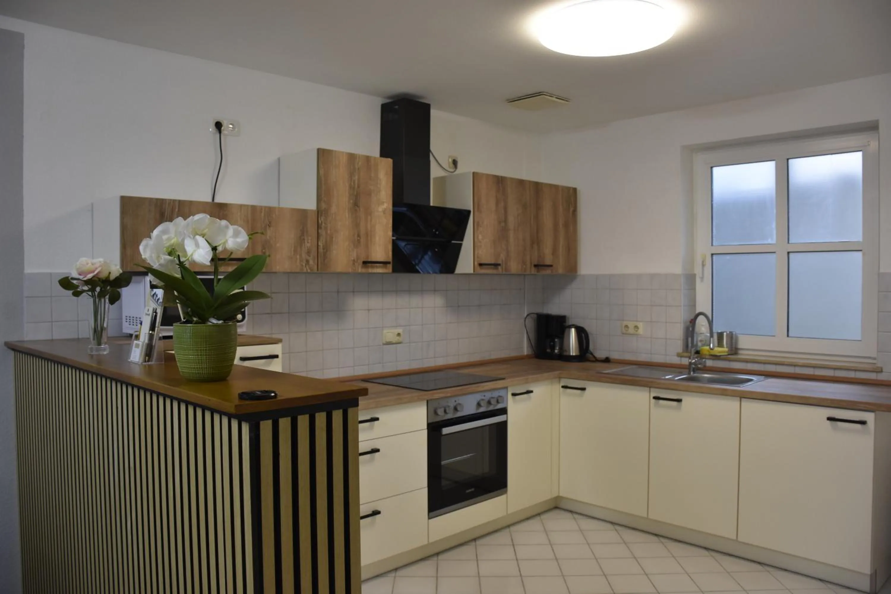 Kitchen or kitchenette in Hotel Garni Am Klostermarkt