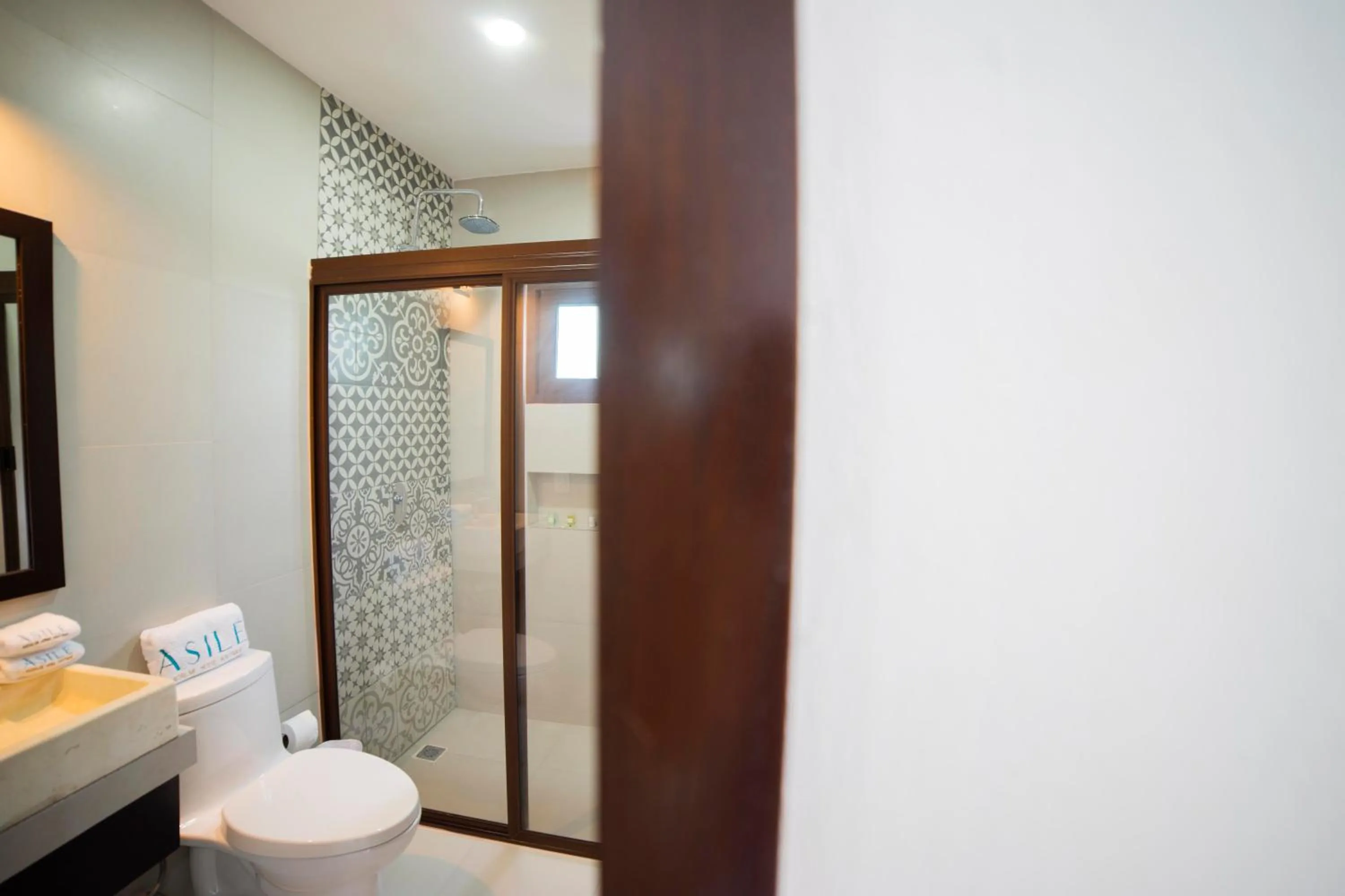 Shower in Asilé Hotel Boutique