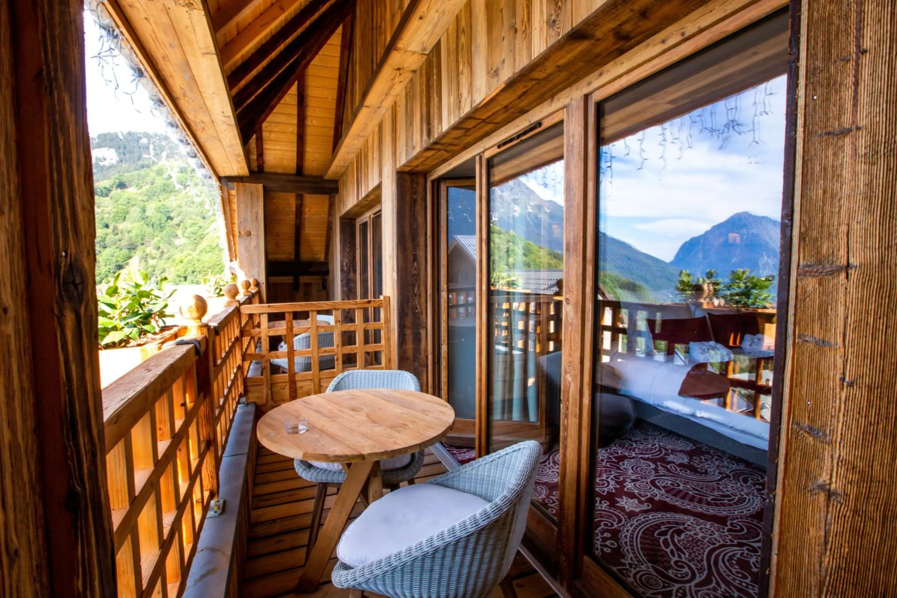 Balcony/Terrace in Hotel Le V de Vaujany