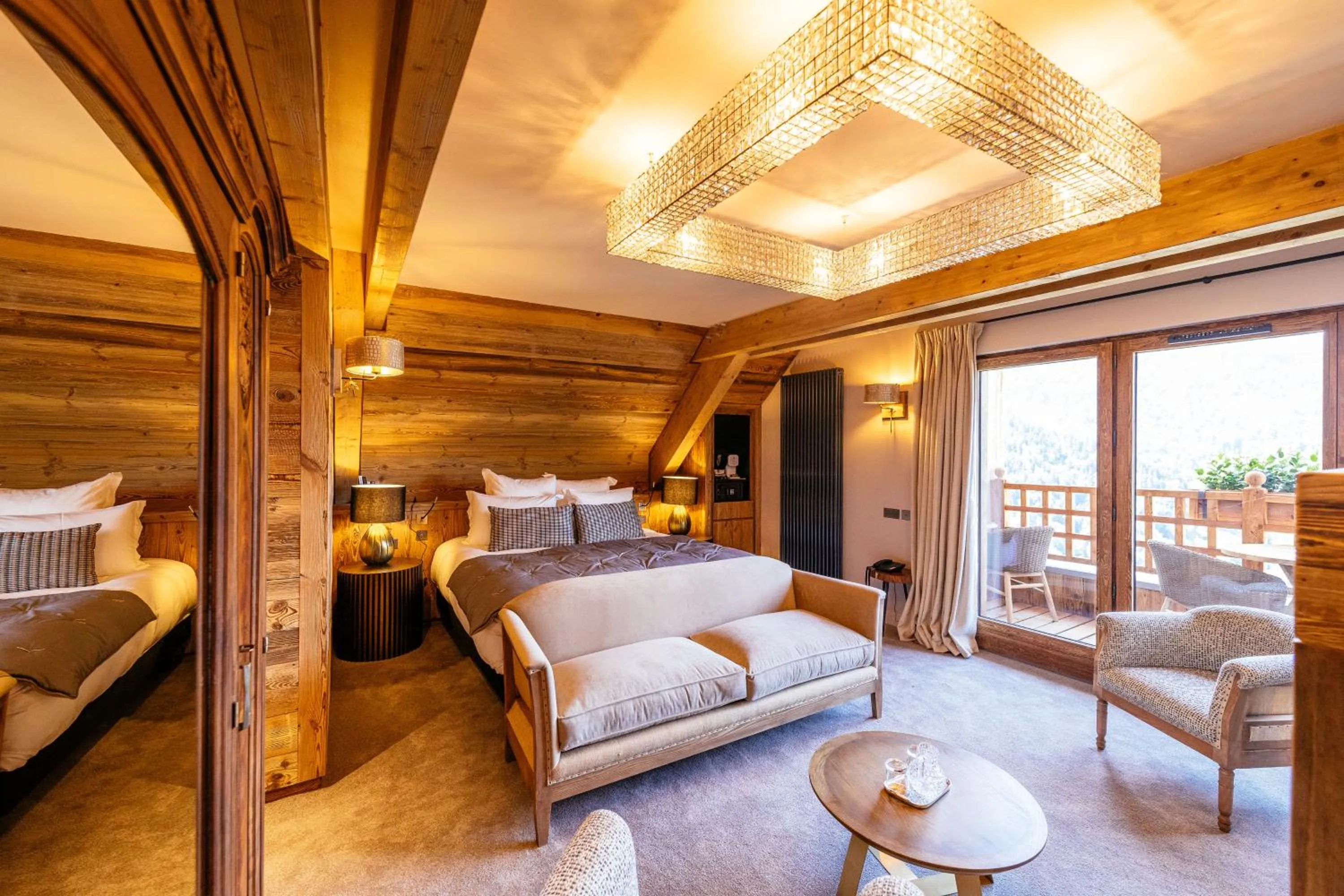 Bed in Hotel Le V de Vaujany