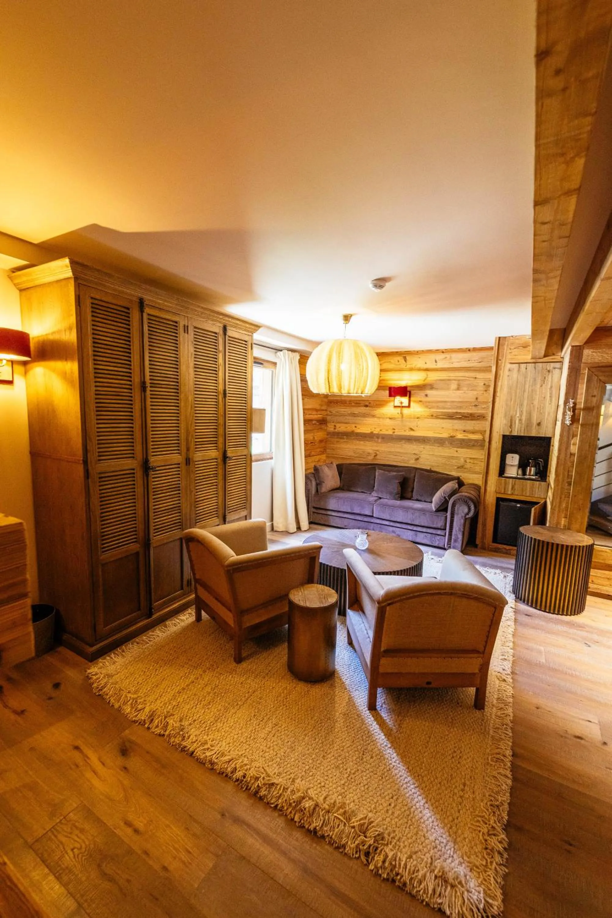 Living room in Hotel Le V de Vaujany