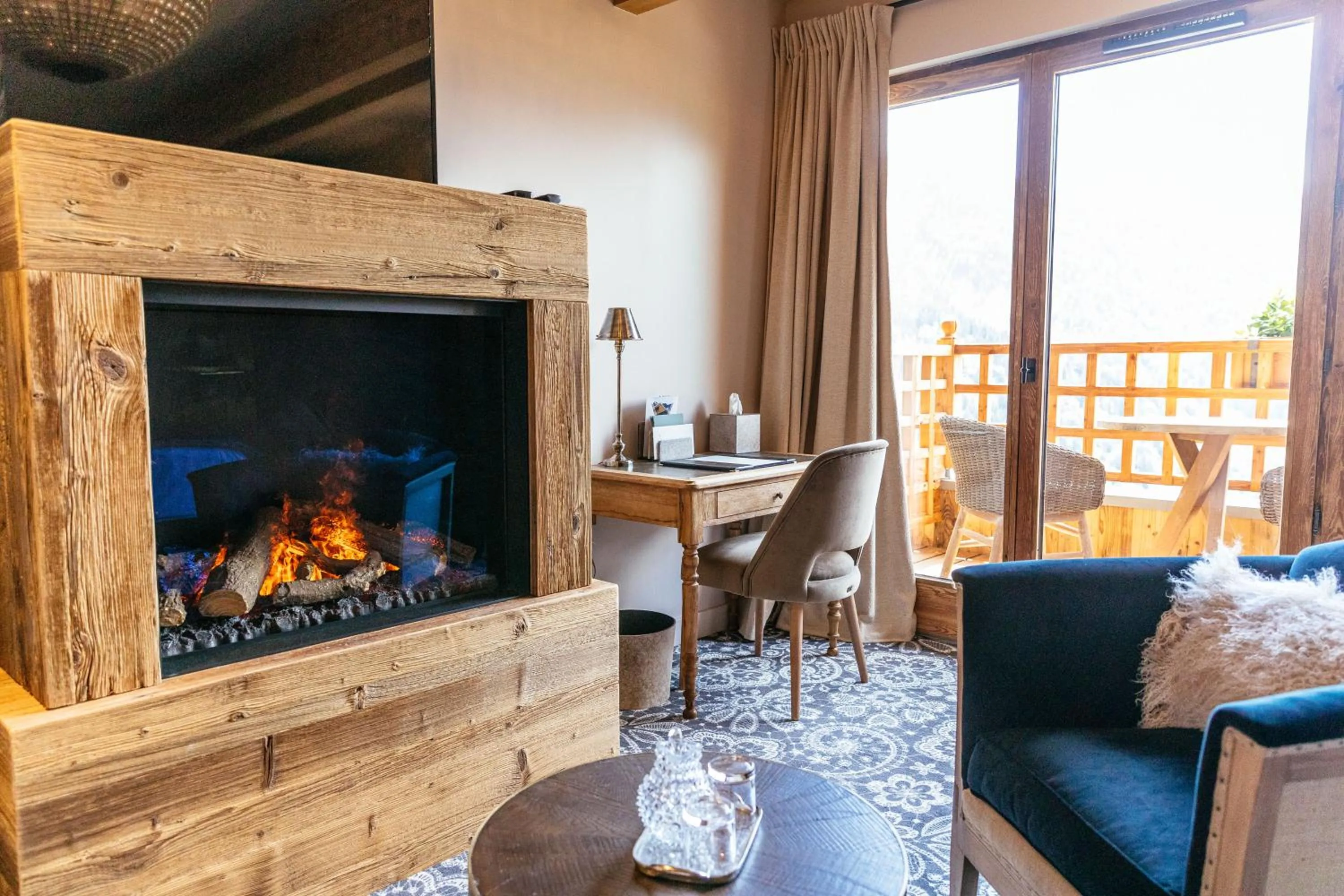 Balcony/Terrace in Hotel Le V de Vaujany