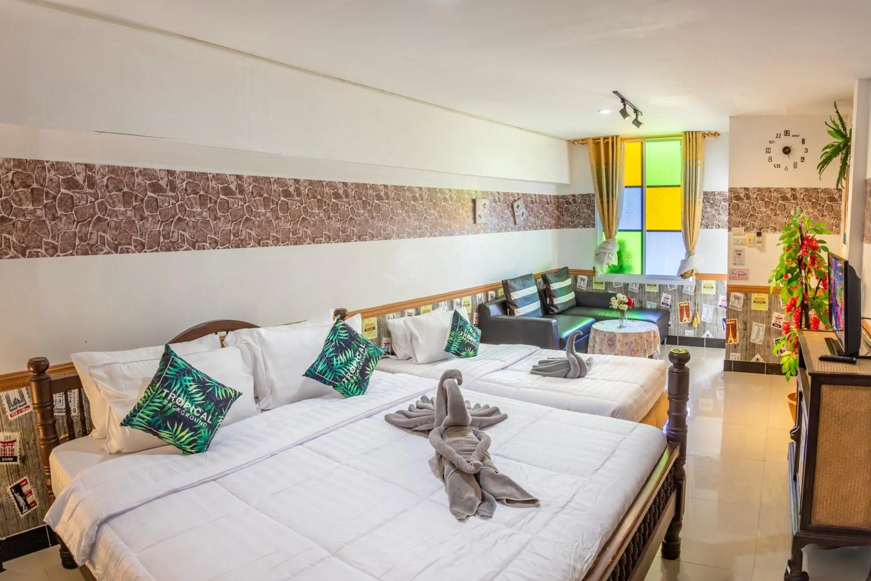 Bed in The Train Resort