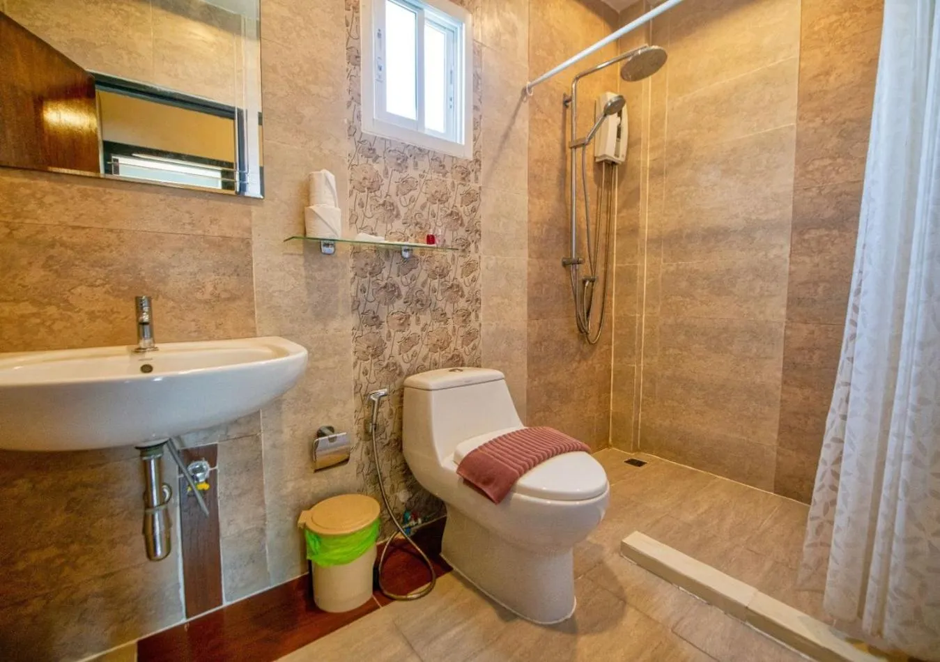 Shower in The Train Resort