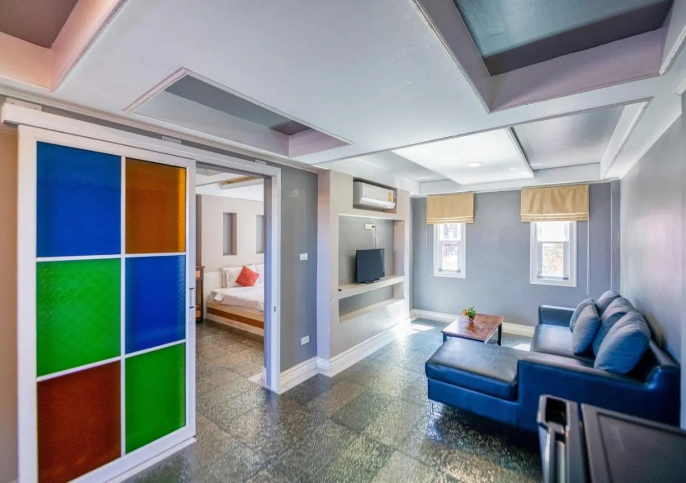 Seating area in The Train Resort