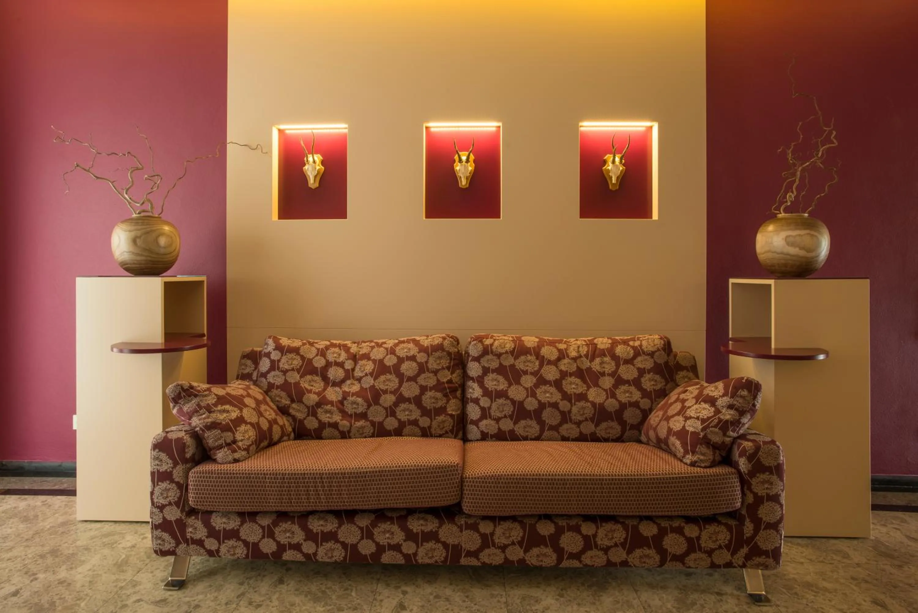 Lounge or bar in Hotel im Auerbachtal