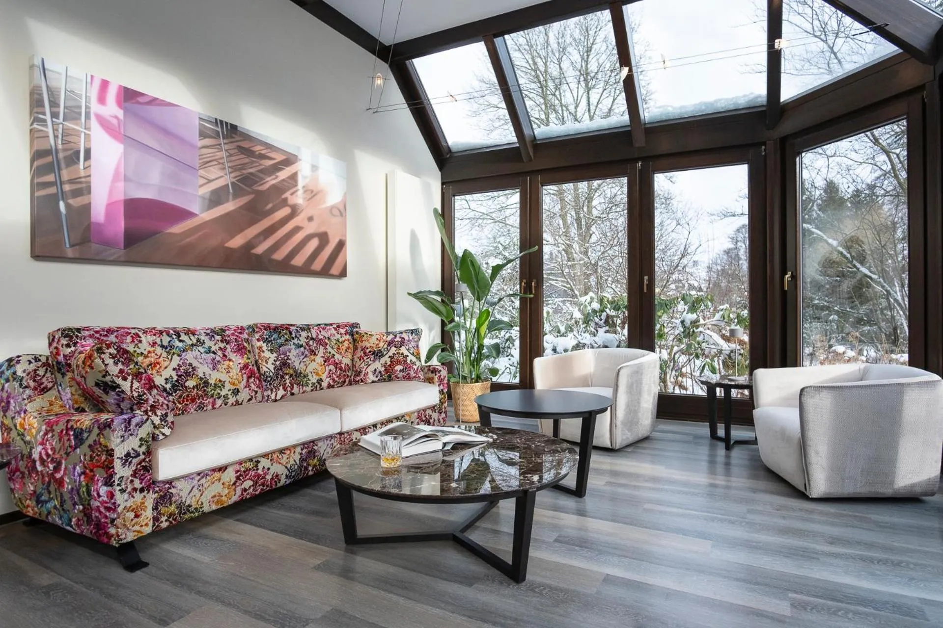 Lounge or bar in Hotel im Auerbachtal