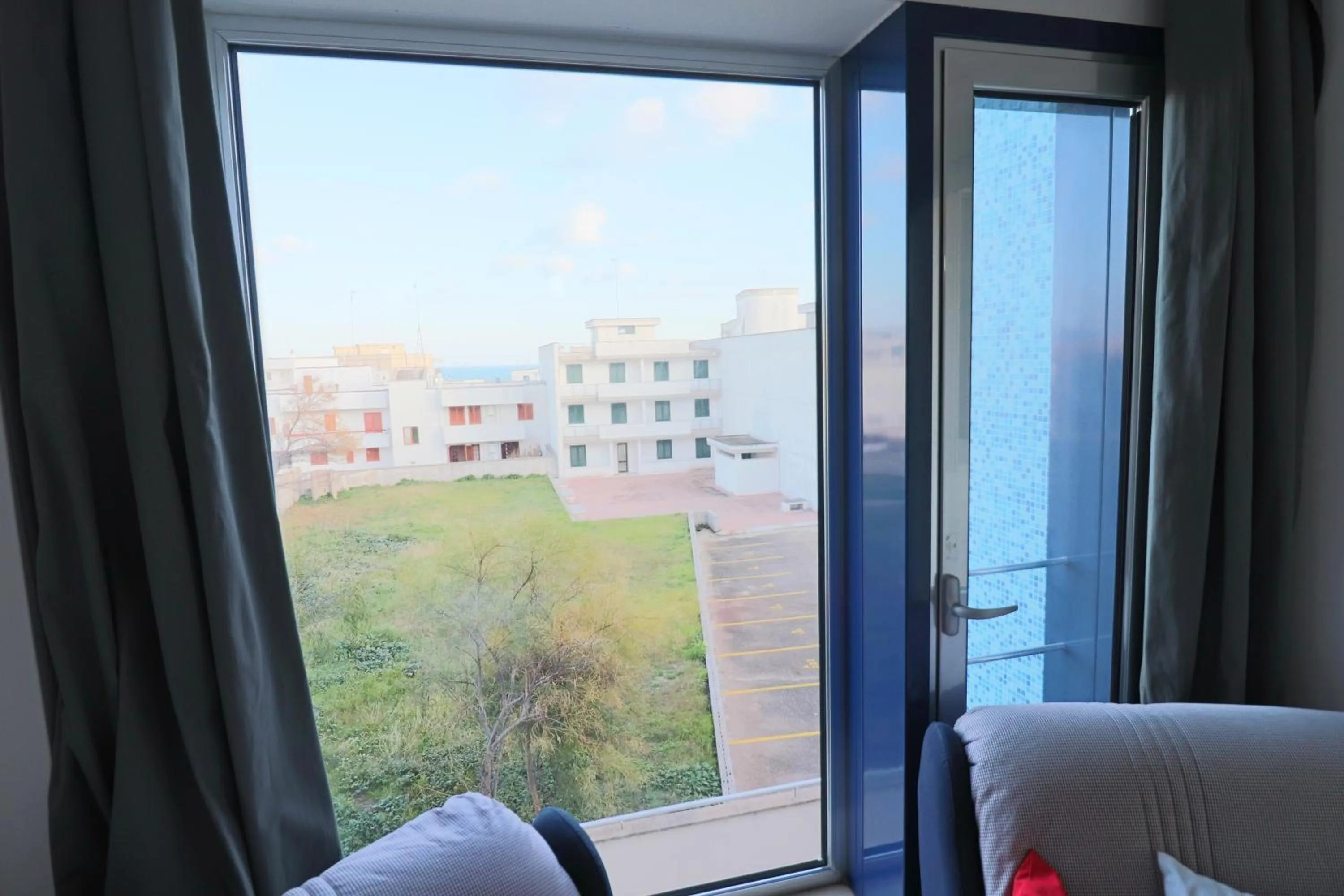 Seating area, View in Holiday home angel in Otranto, apartment with 4 beds, with sea view.