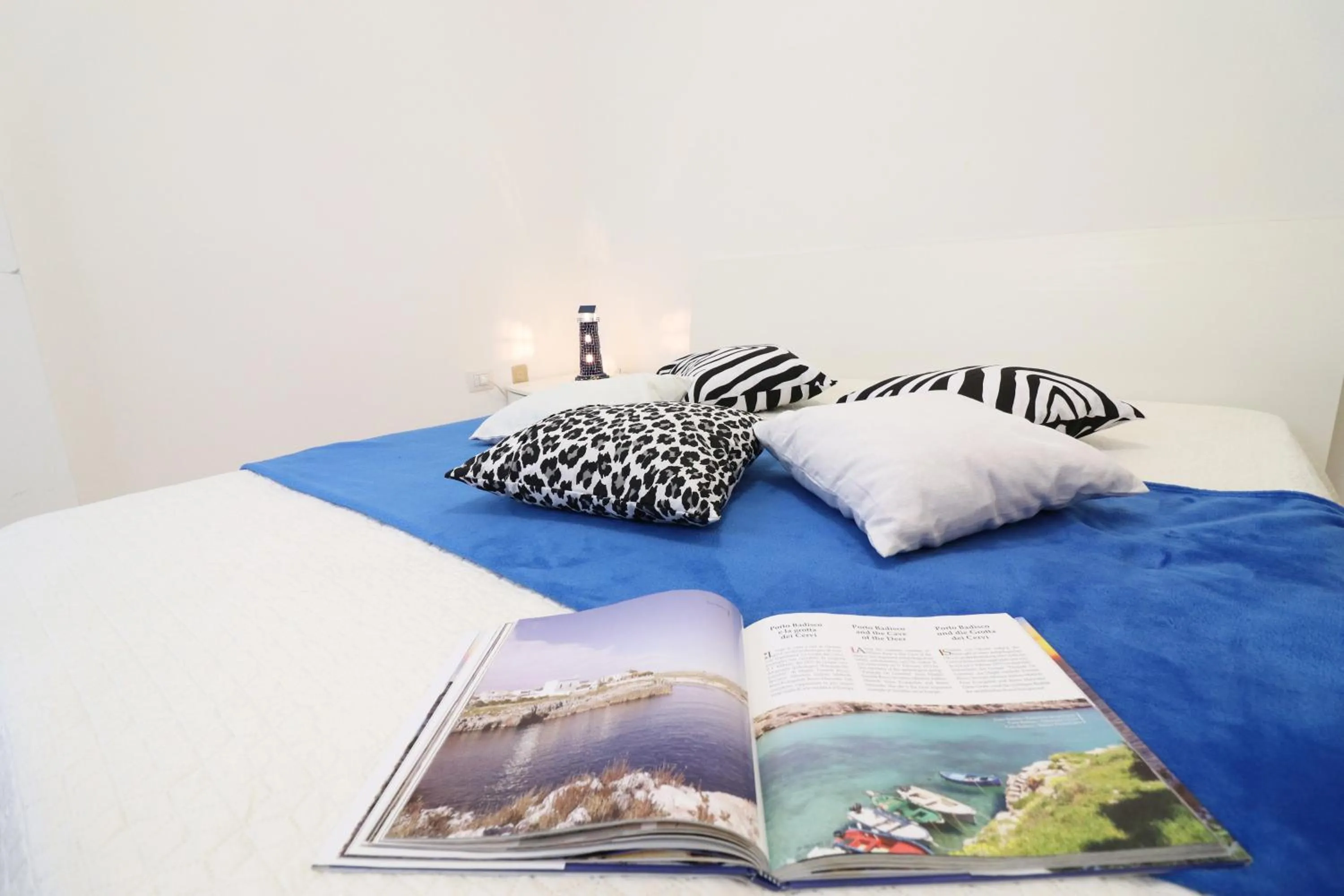 Bed in Holiday home angel in Otranto, apartment with 4 beds, with sea view.