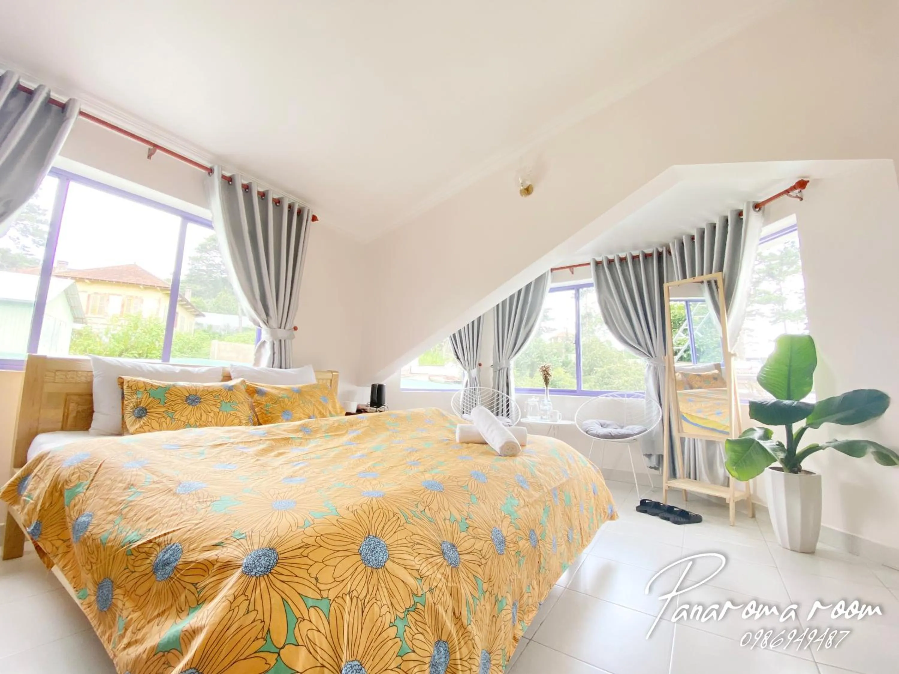 Mountain view, Bed in HOMESTAY THÙY DƯƠNG