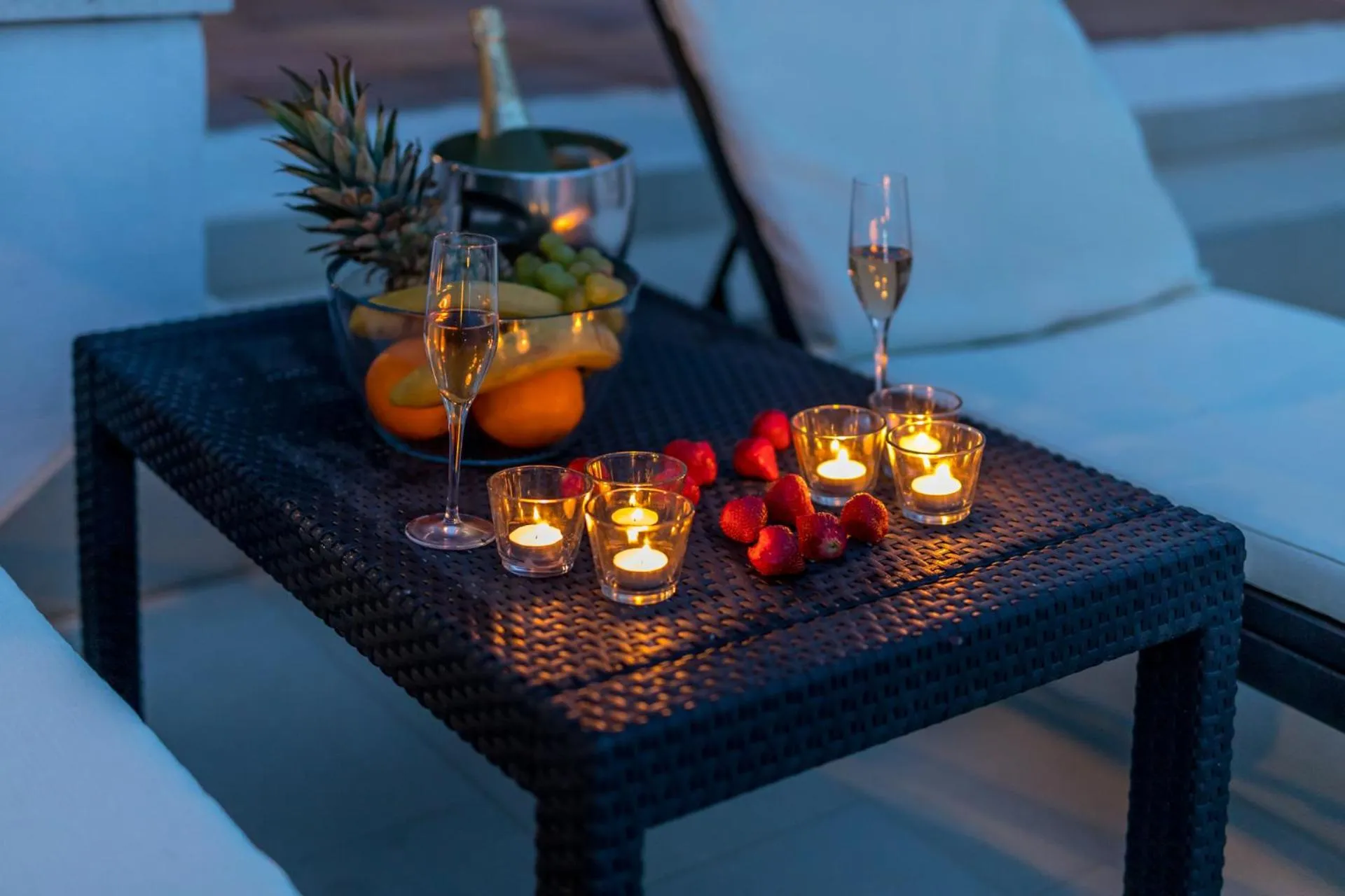 House with big walled oliva garden