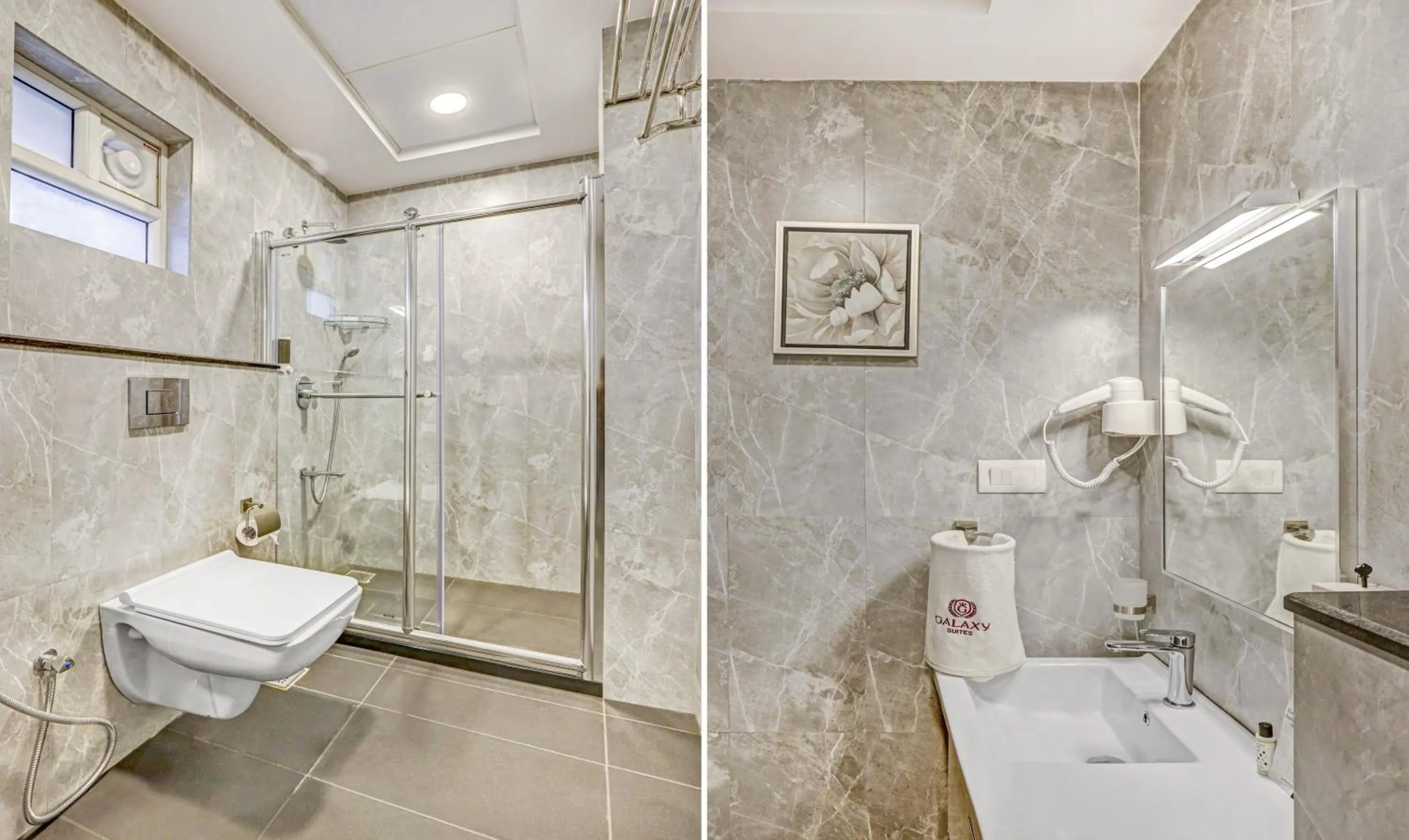 Bathroom in Treebo Galaxy Suites Mathikere