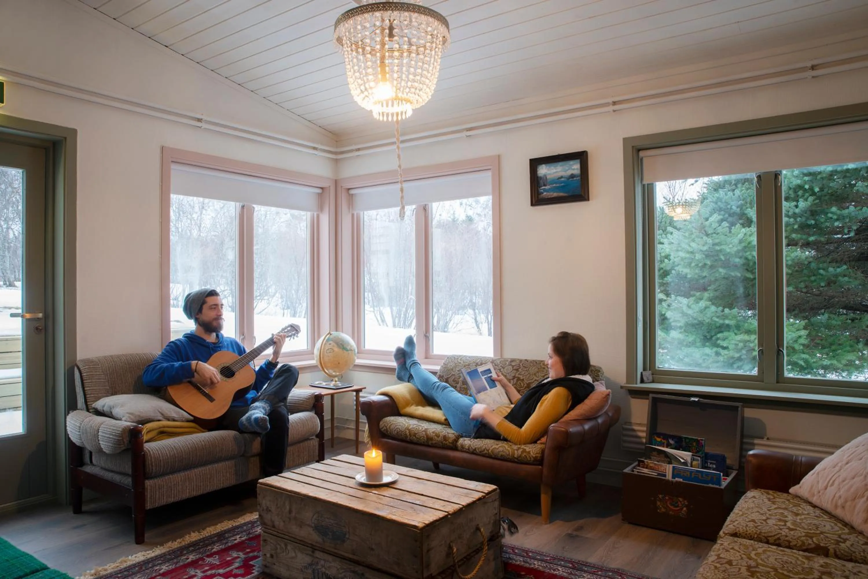 Living room in FURU Hostel & Café