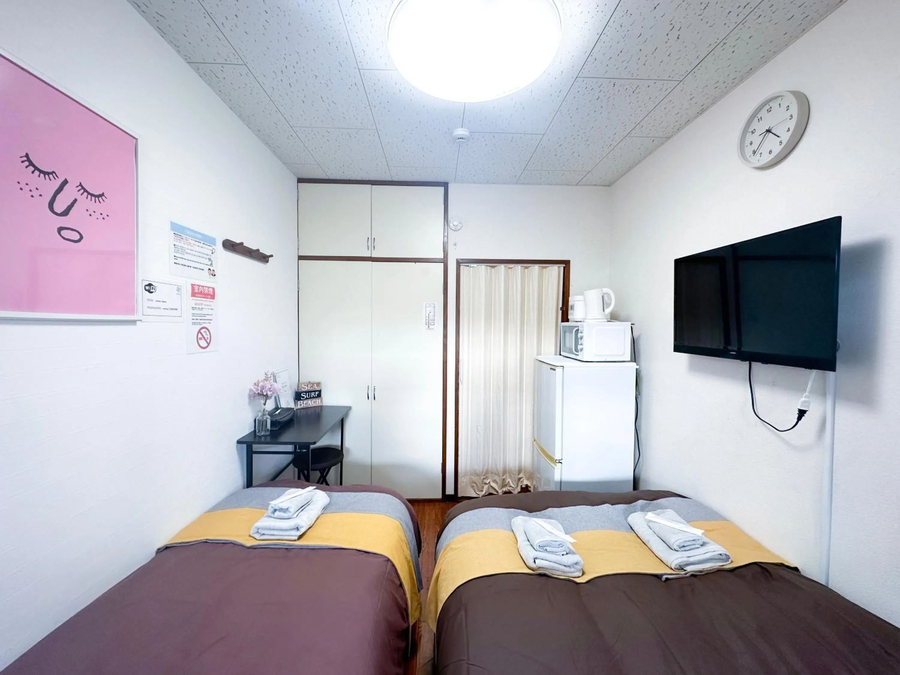 Bed in nestay suite tokyo tabata