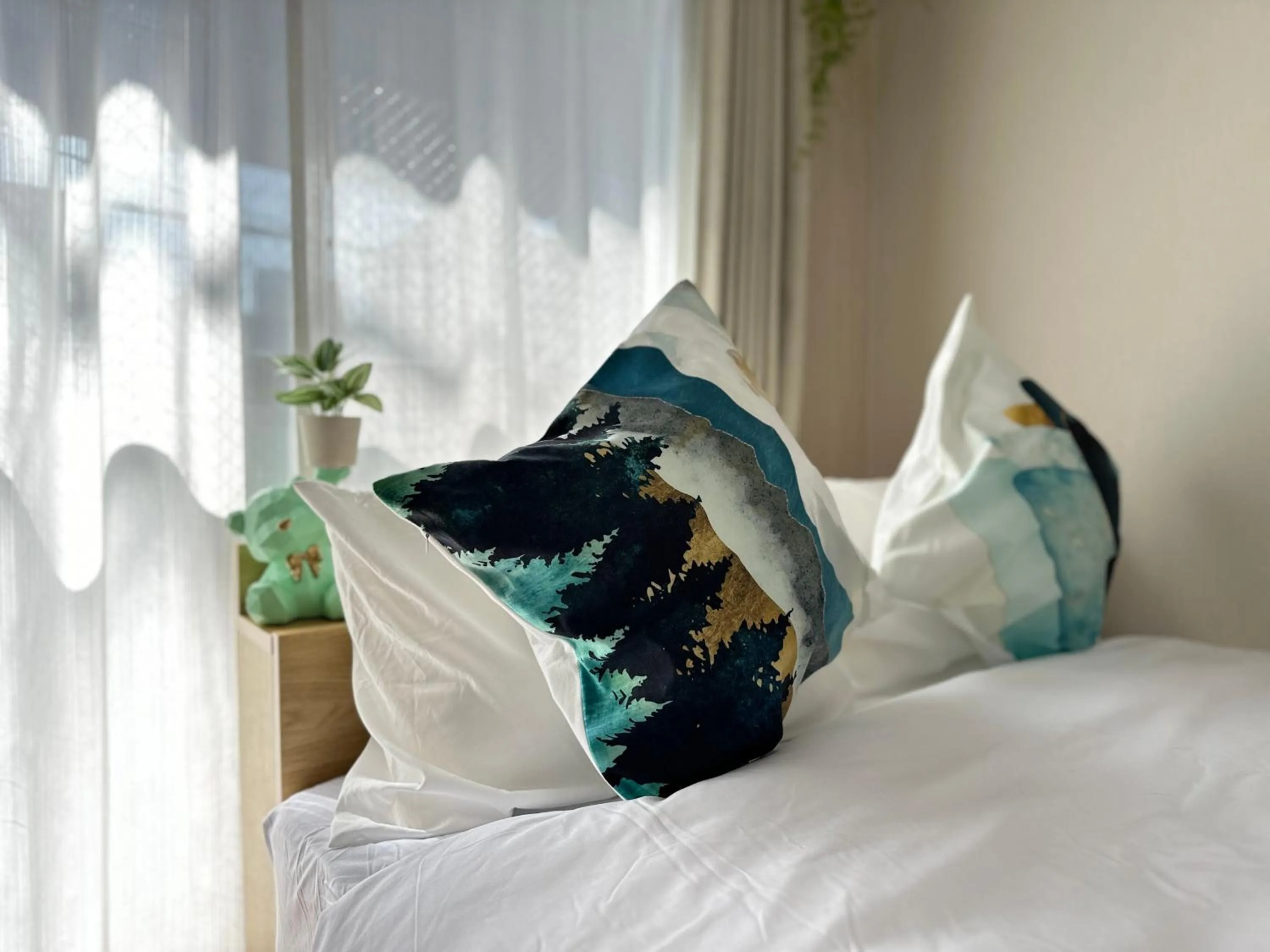 Bed in nestay suite tokyo tabata