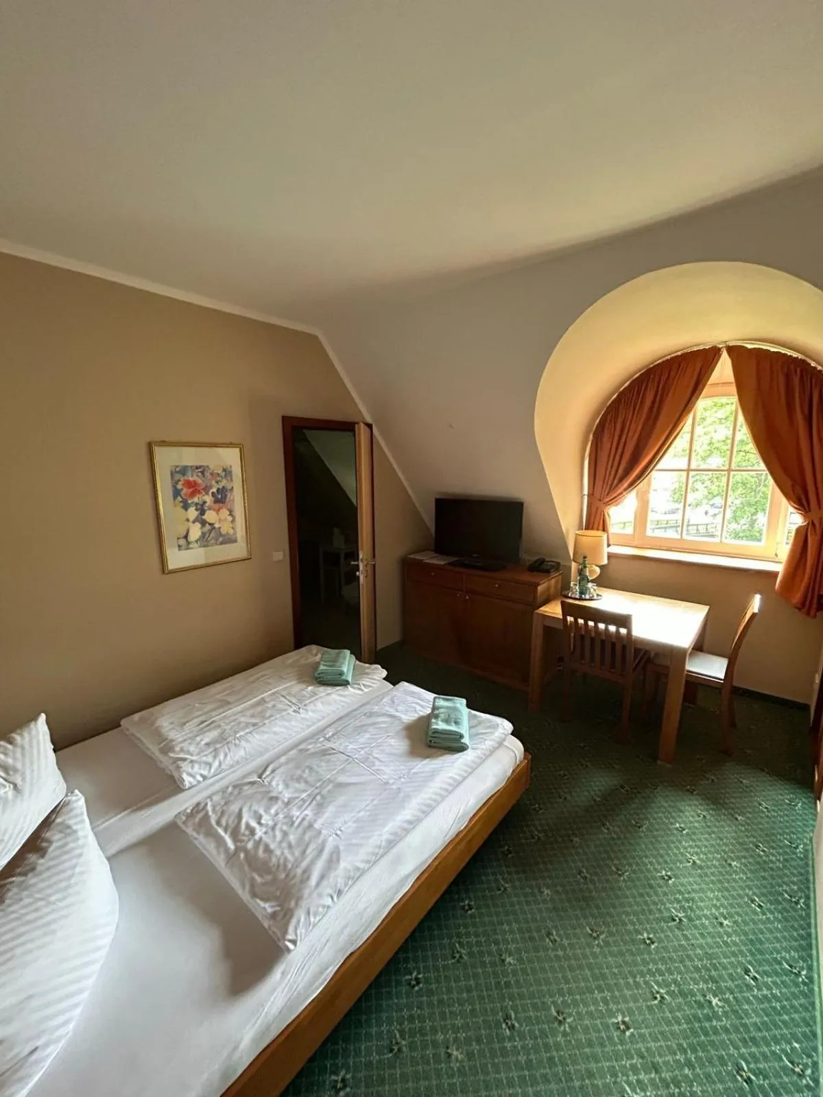 Bedroom, Bed in Fischhaus Wendisch Rietz