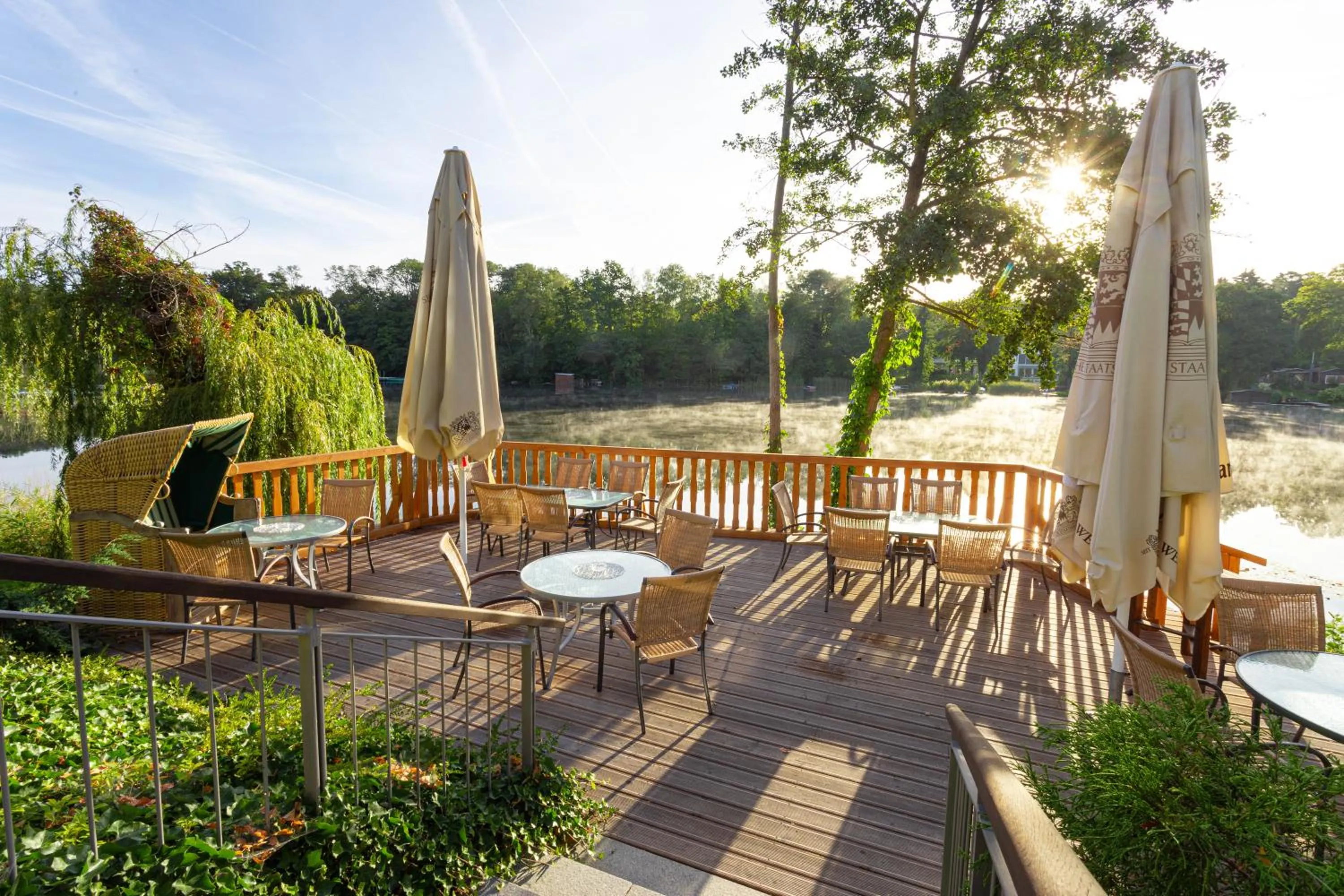 Patio in Fischhaus Wendisch Rietz