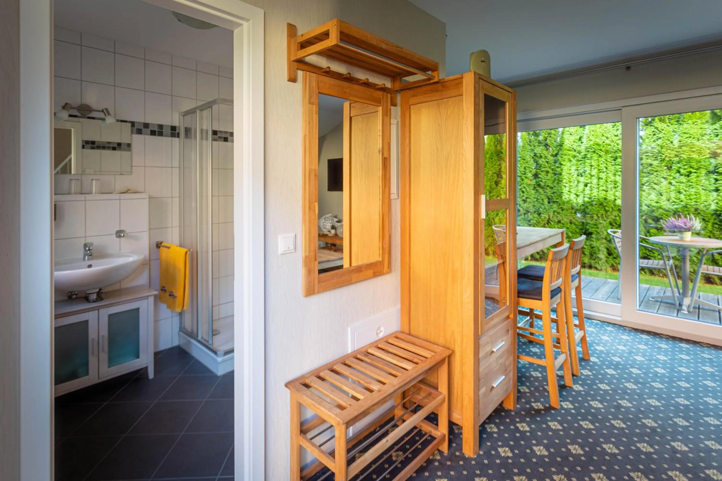 Balcony/Terrace in Fischhaus Wendisch Rietz