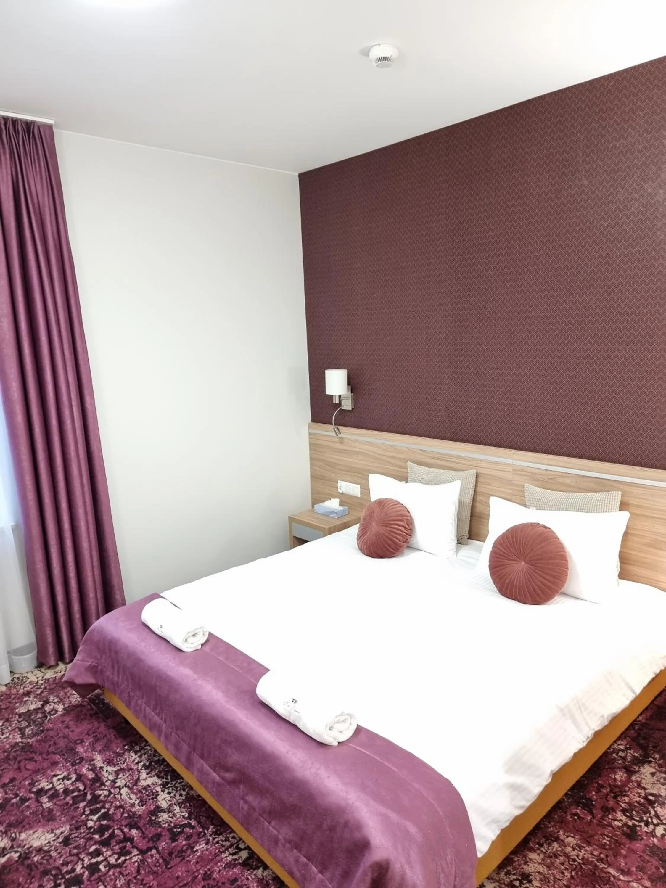 Bed in Hotel Polonia