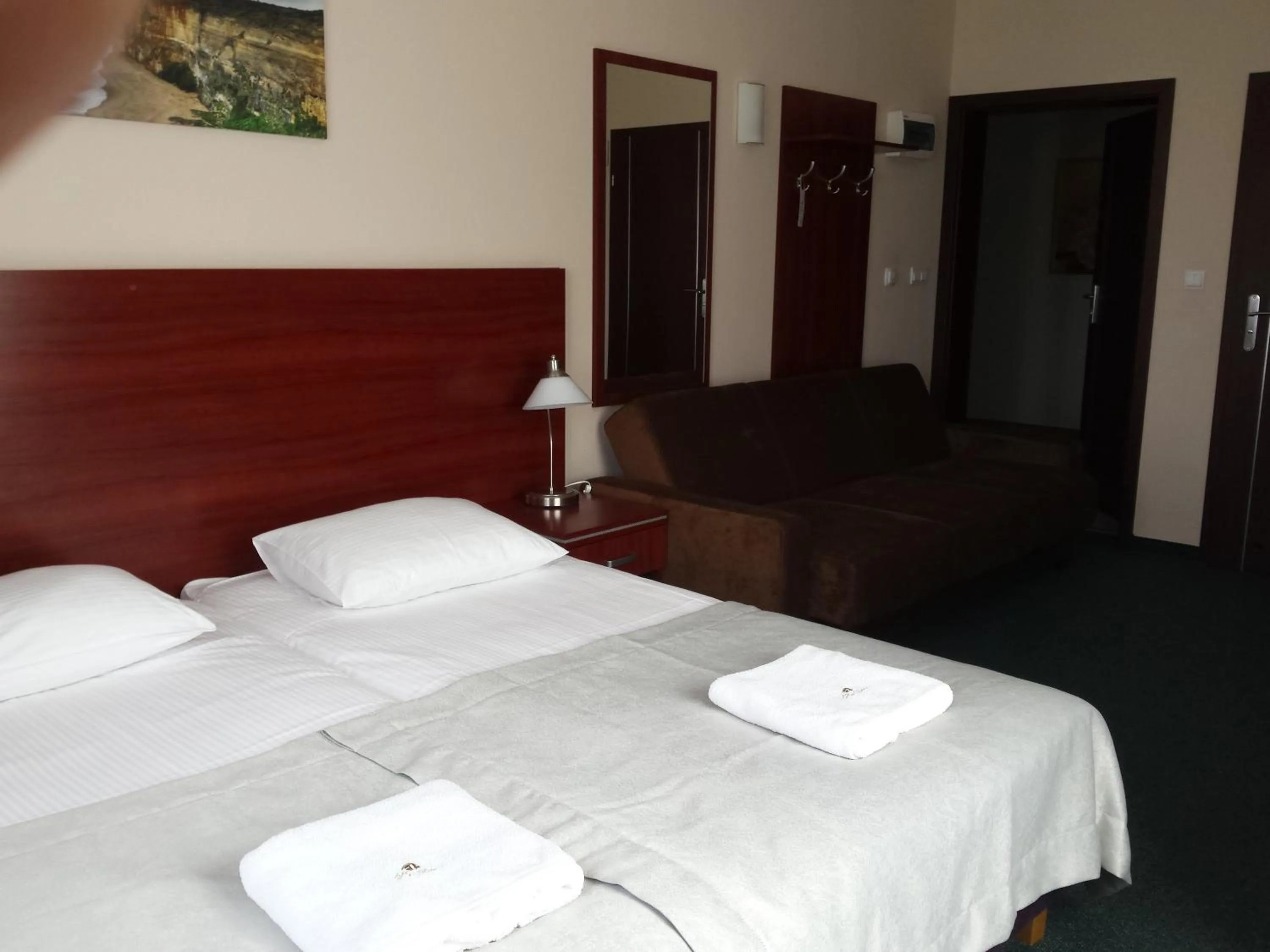 Bed in Hotel Polonia