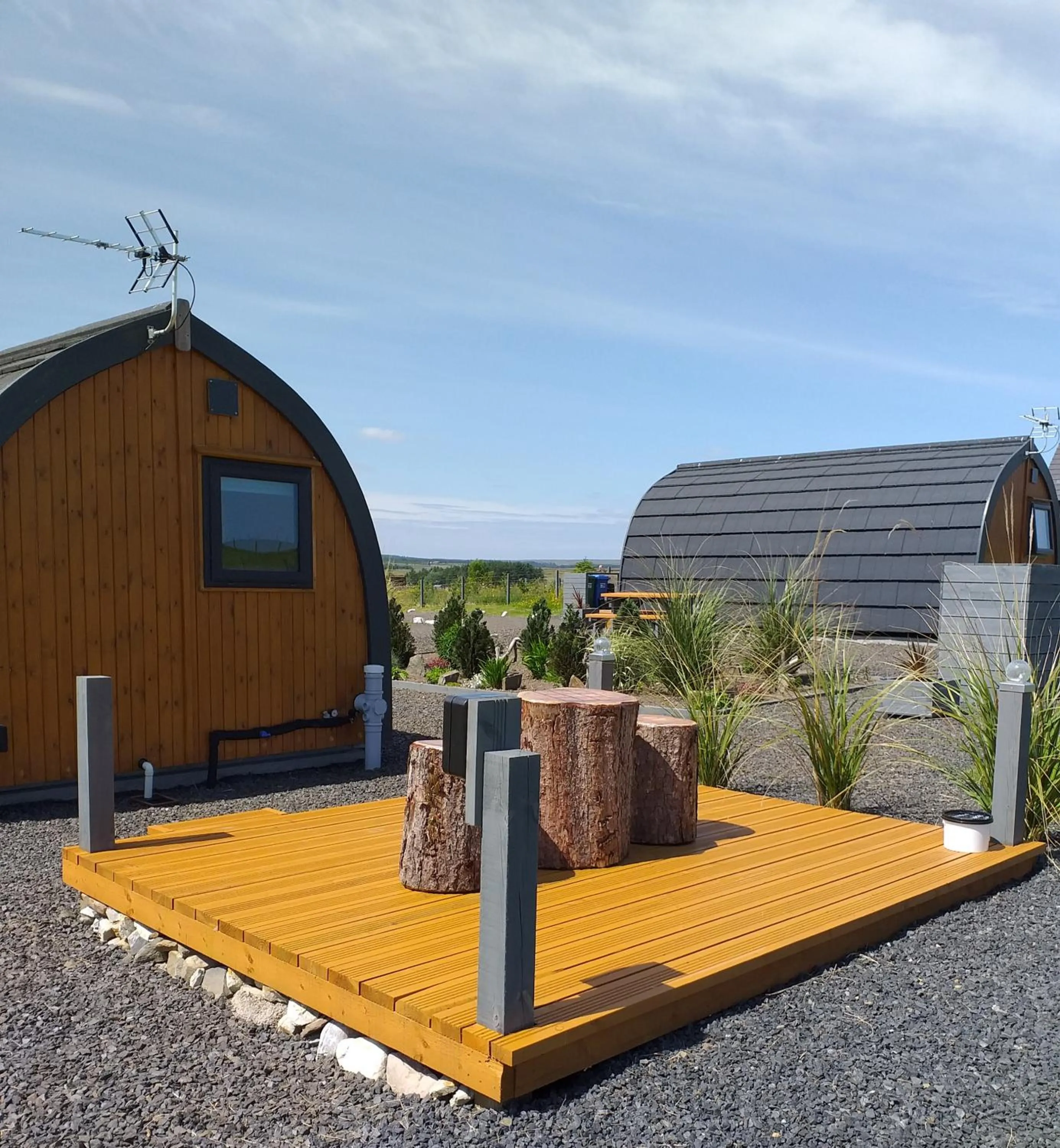 Patio in North Star Glamping