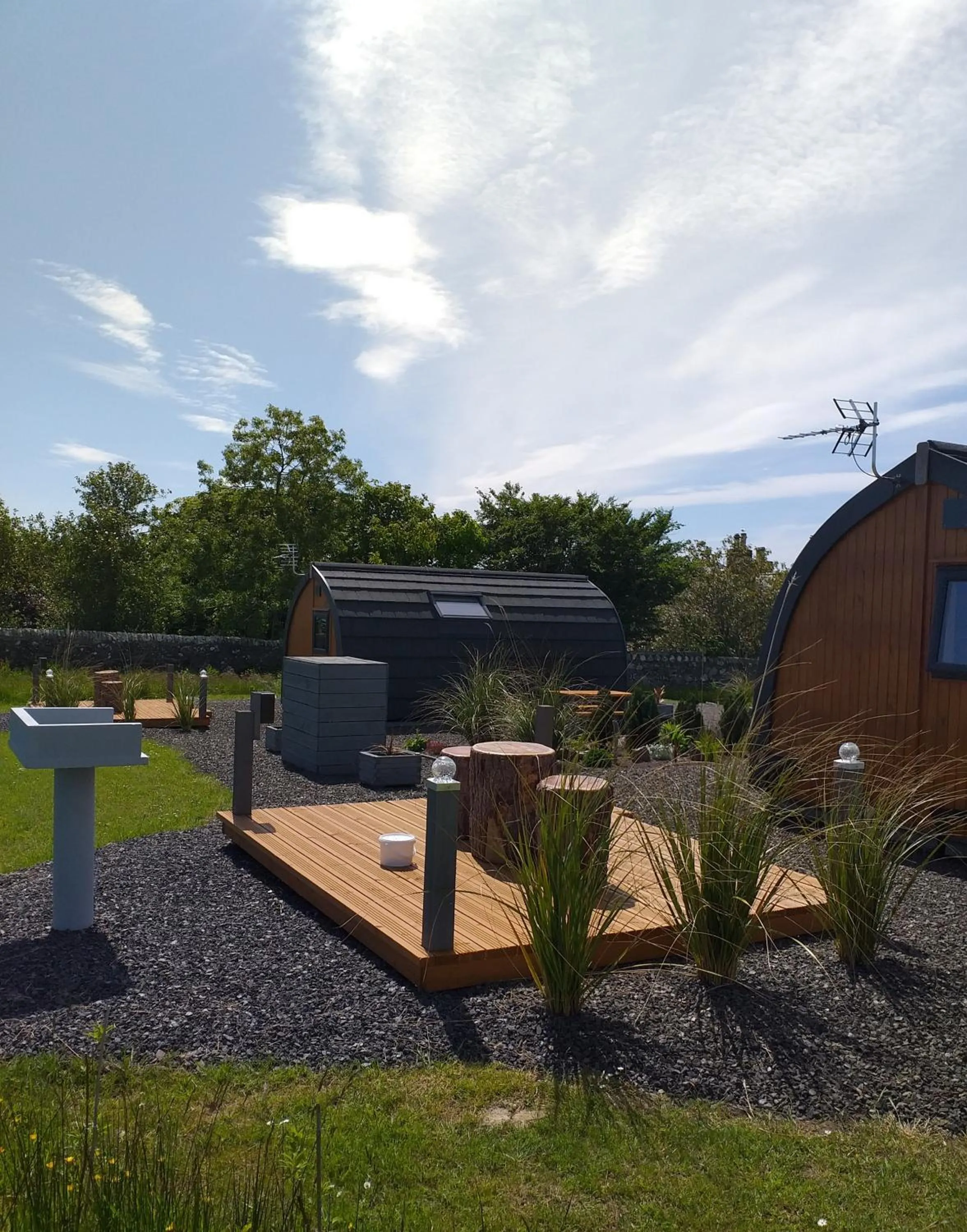 Patio in North Star Glamping