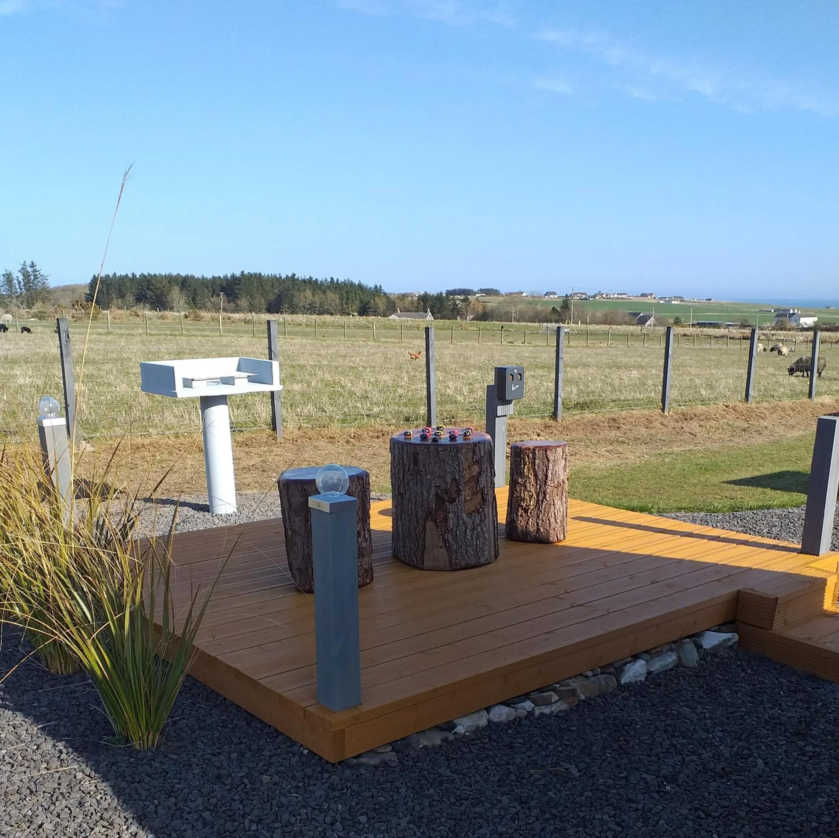 Patio in North Star Glamping